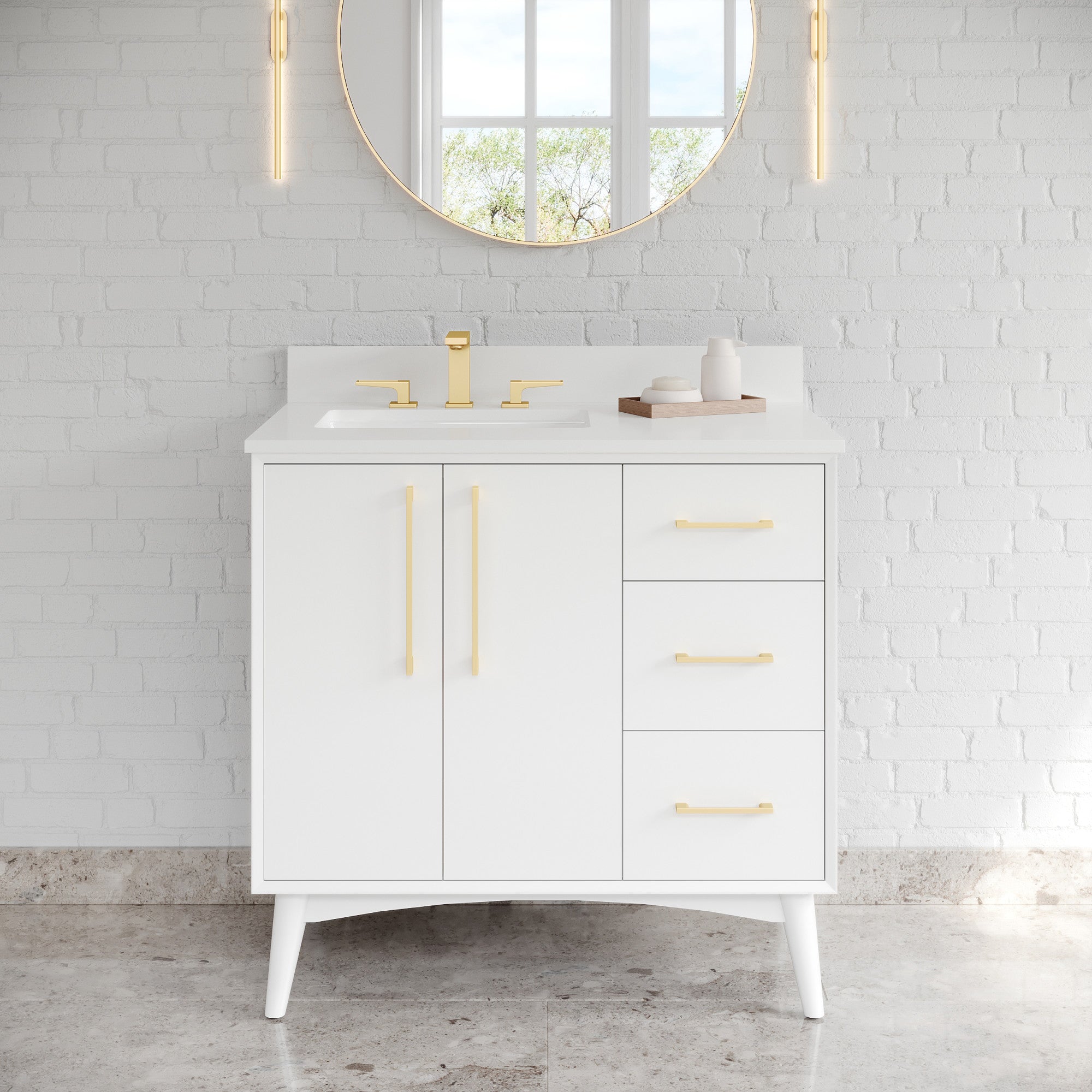 36" Dashwood Vanity – White
