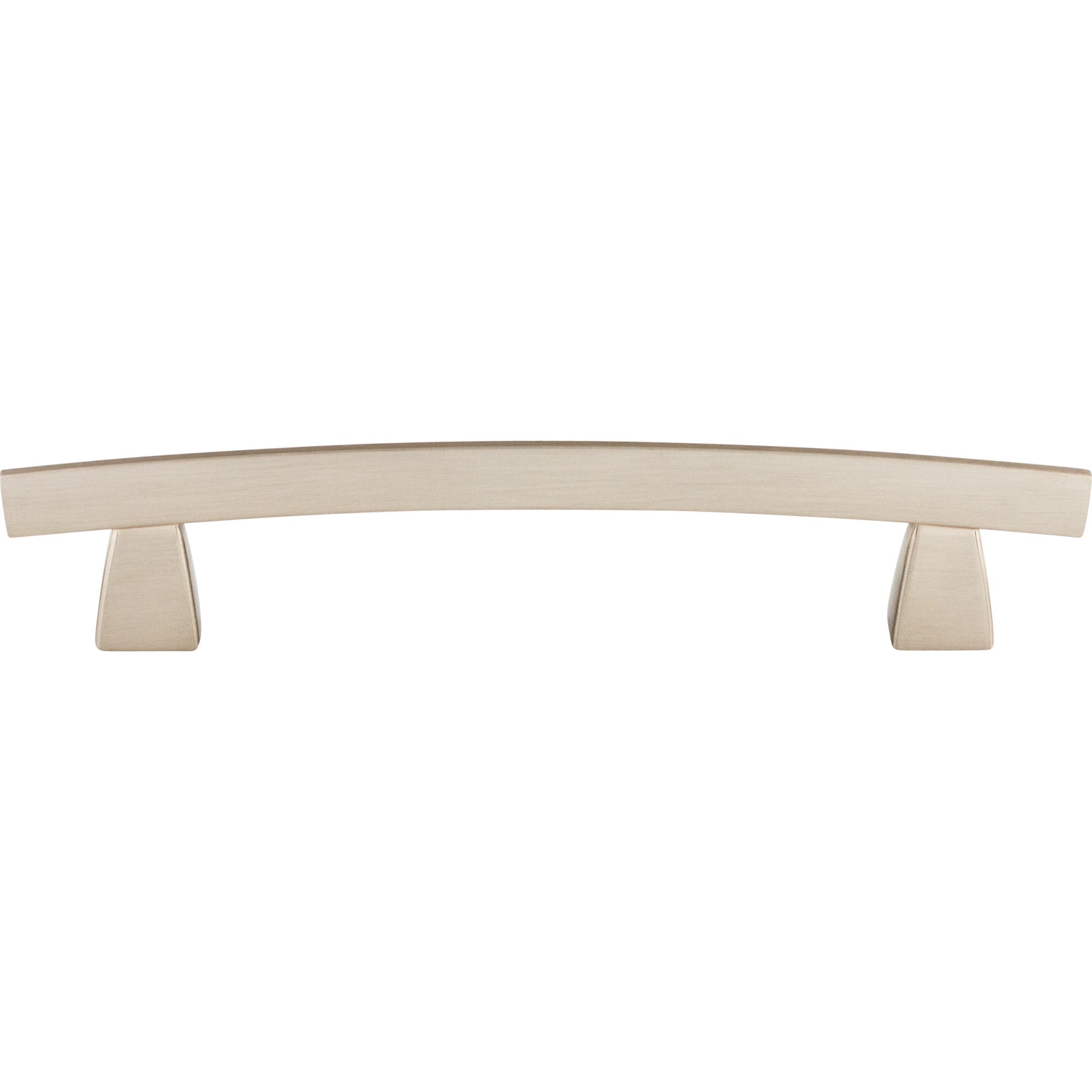 Arched 5" Center to Center Bar Pull - Brushed Satin Nickel