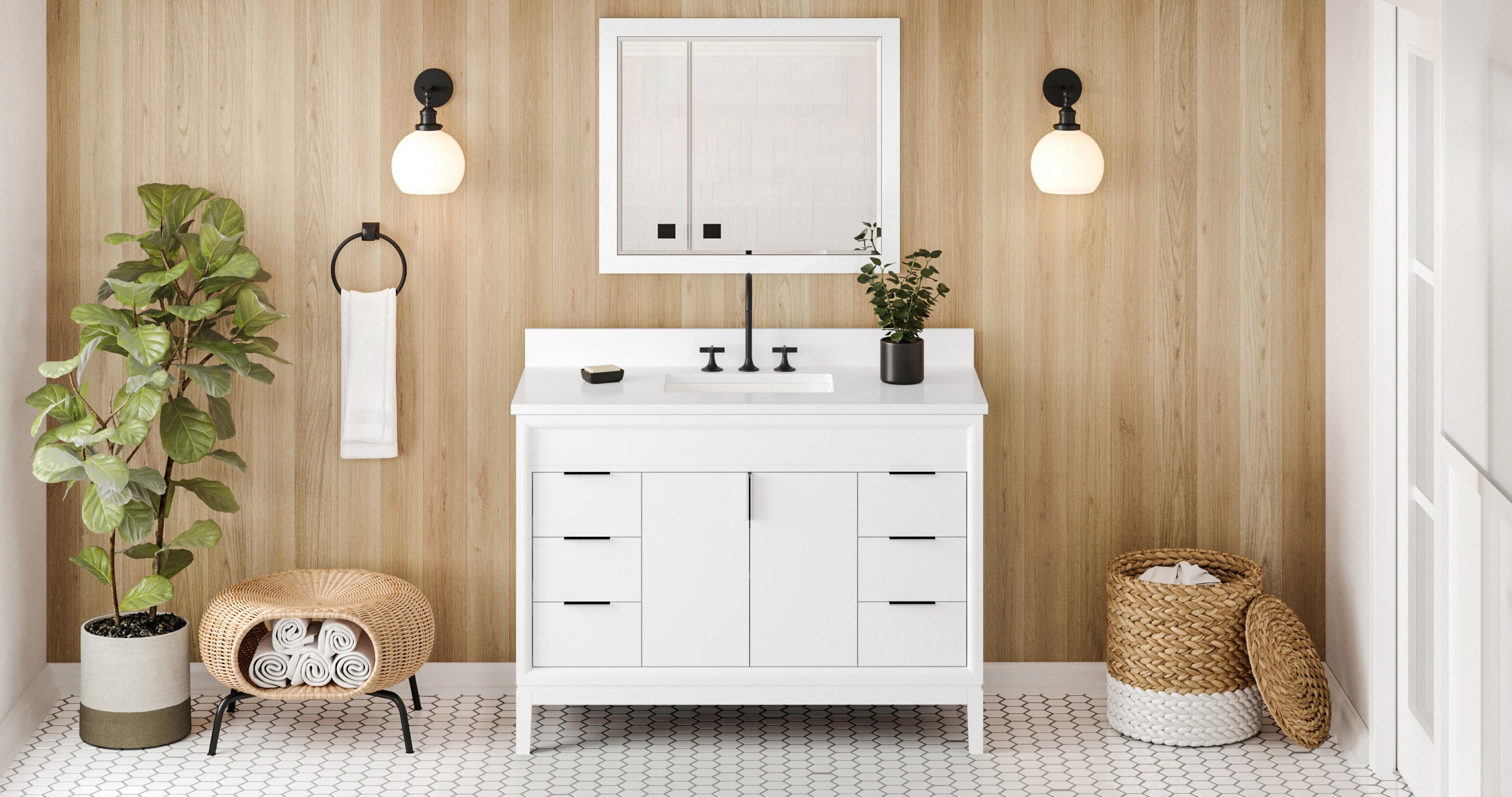 48" Theodora Vanity – White