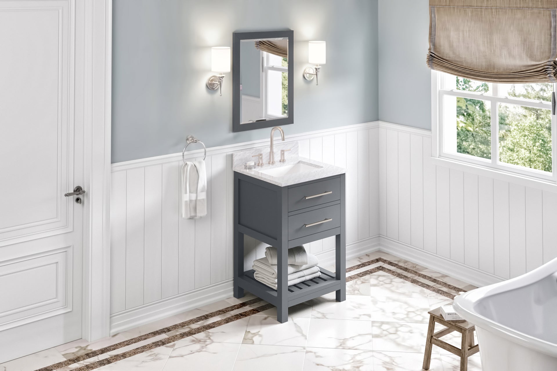 24" Wavecrest Vanity – Grey