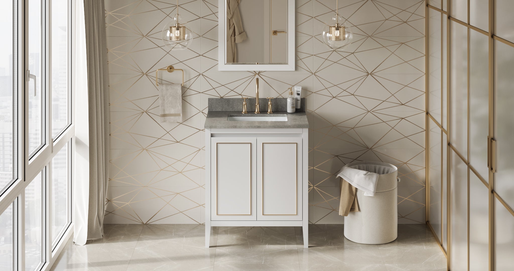 30" Percival Vanity – White