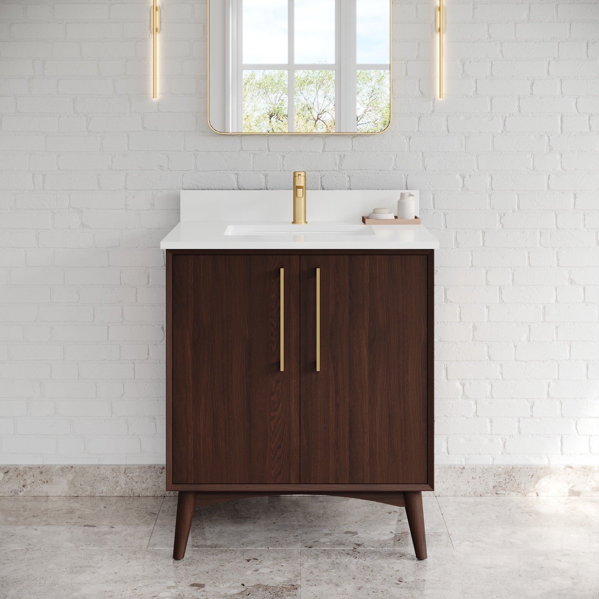 30" Dashwood Vanity – Dark Walnut
