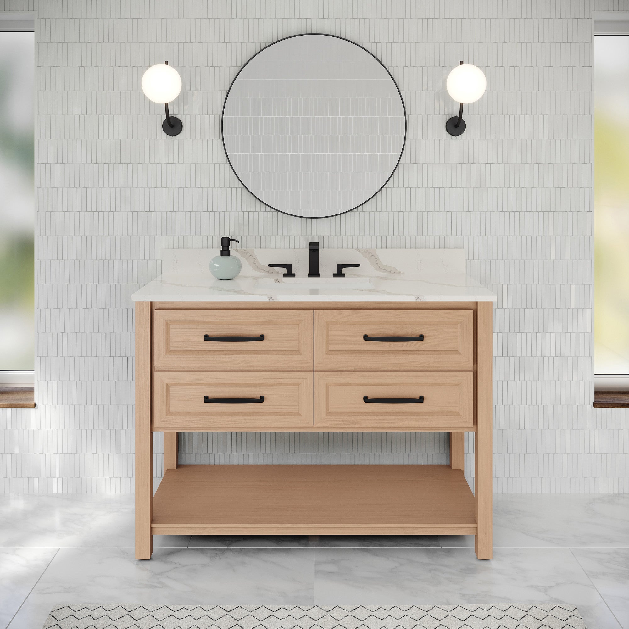 48" Kipling Vanity – Natural Oak