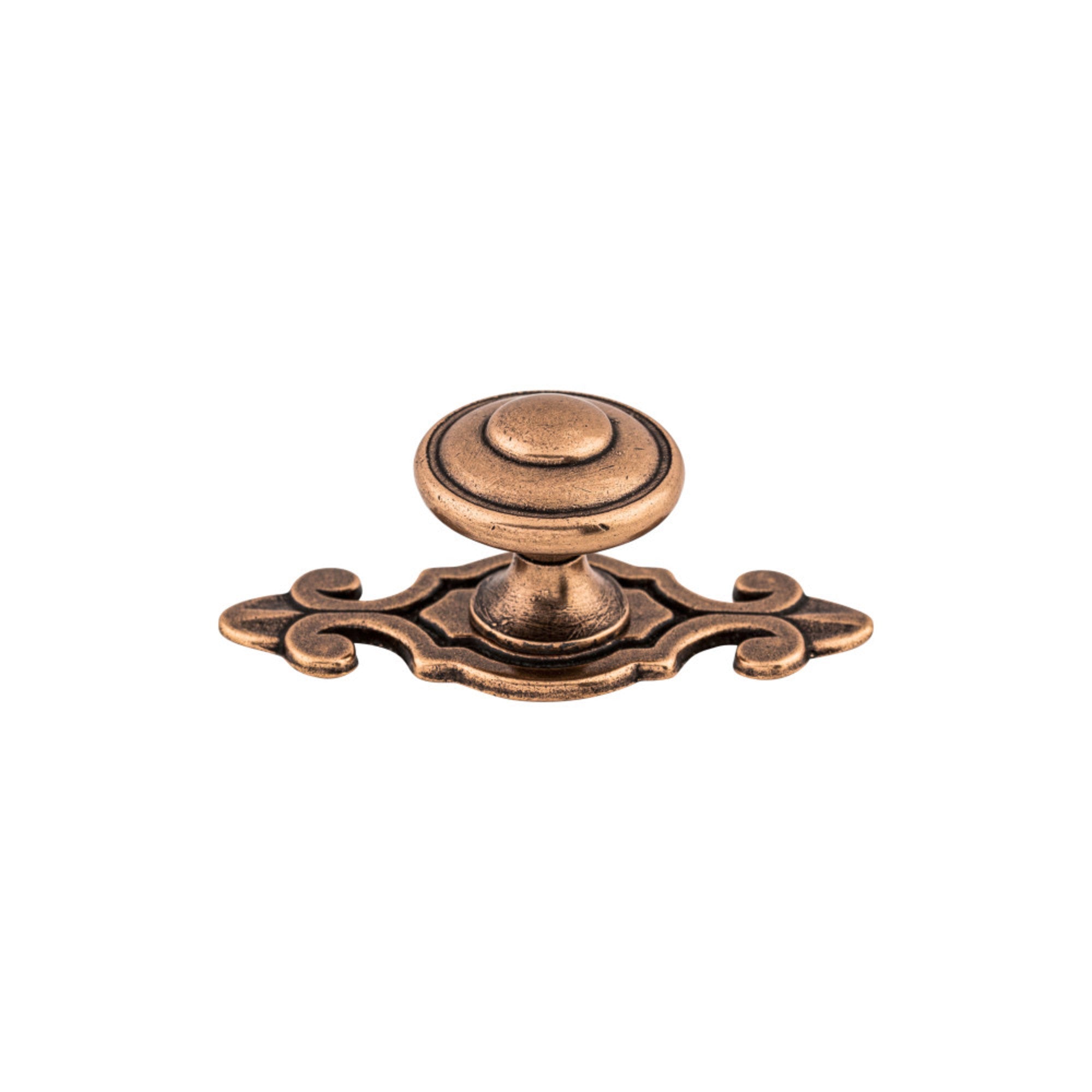 Canterbury Round Knob - Old English Copper