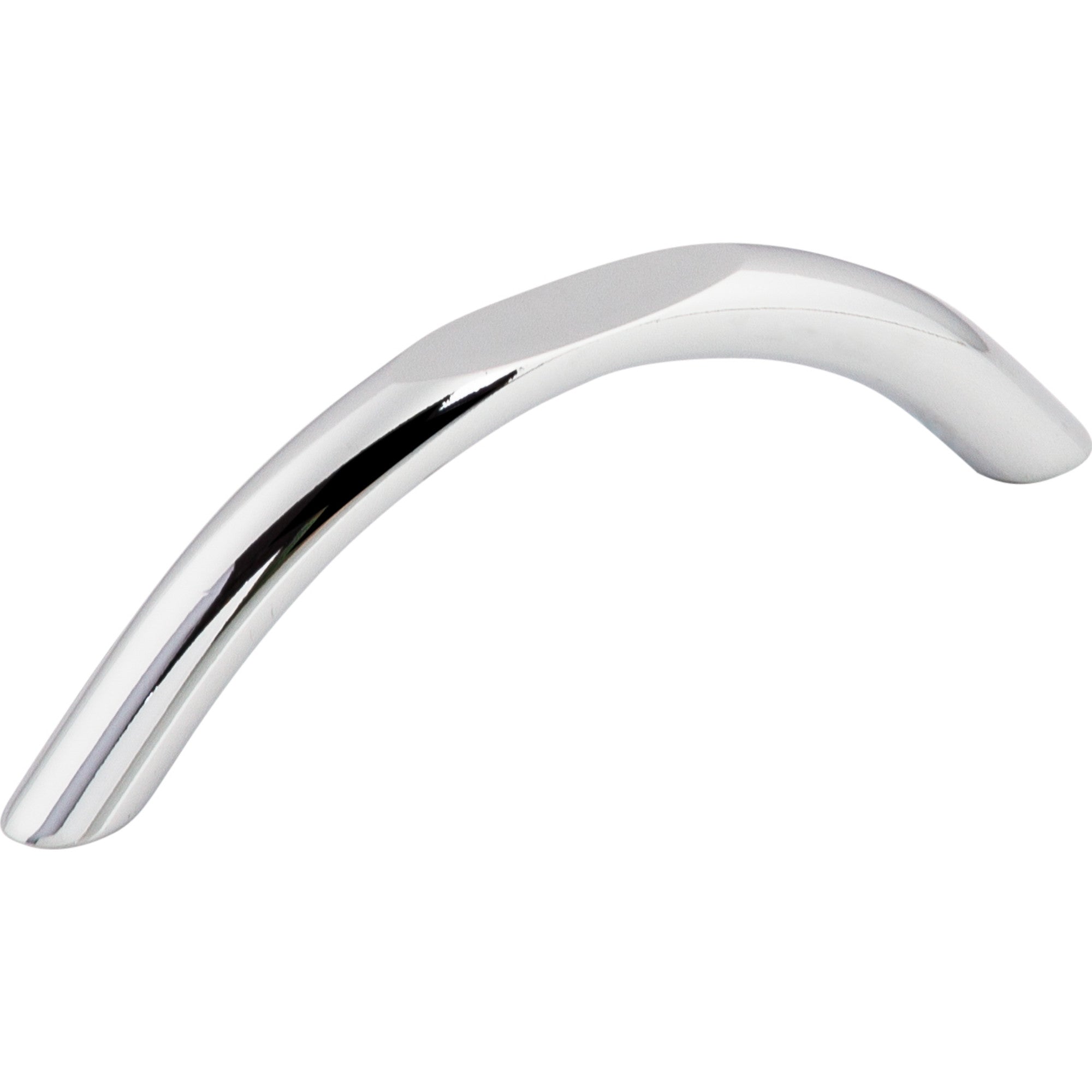 Curved 3 3/4" Center to Center Bar Pull - Polished Chrome