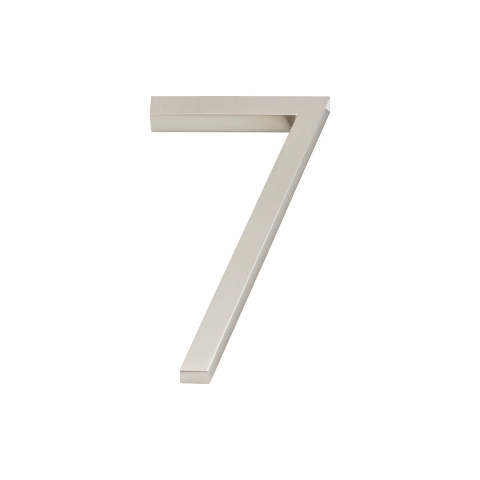 Modern Avalon 6" H  House Number - Brushed Nickel