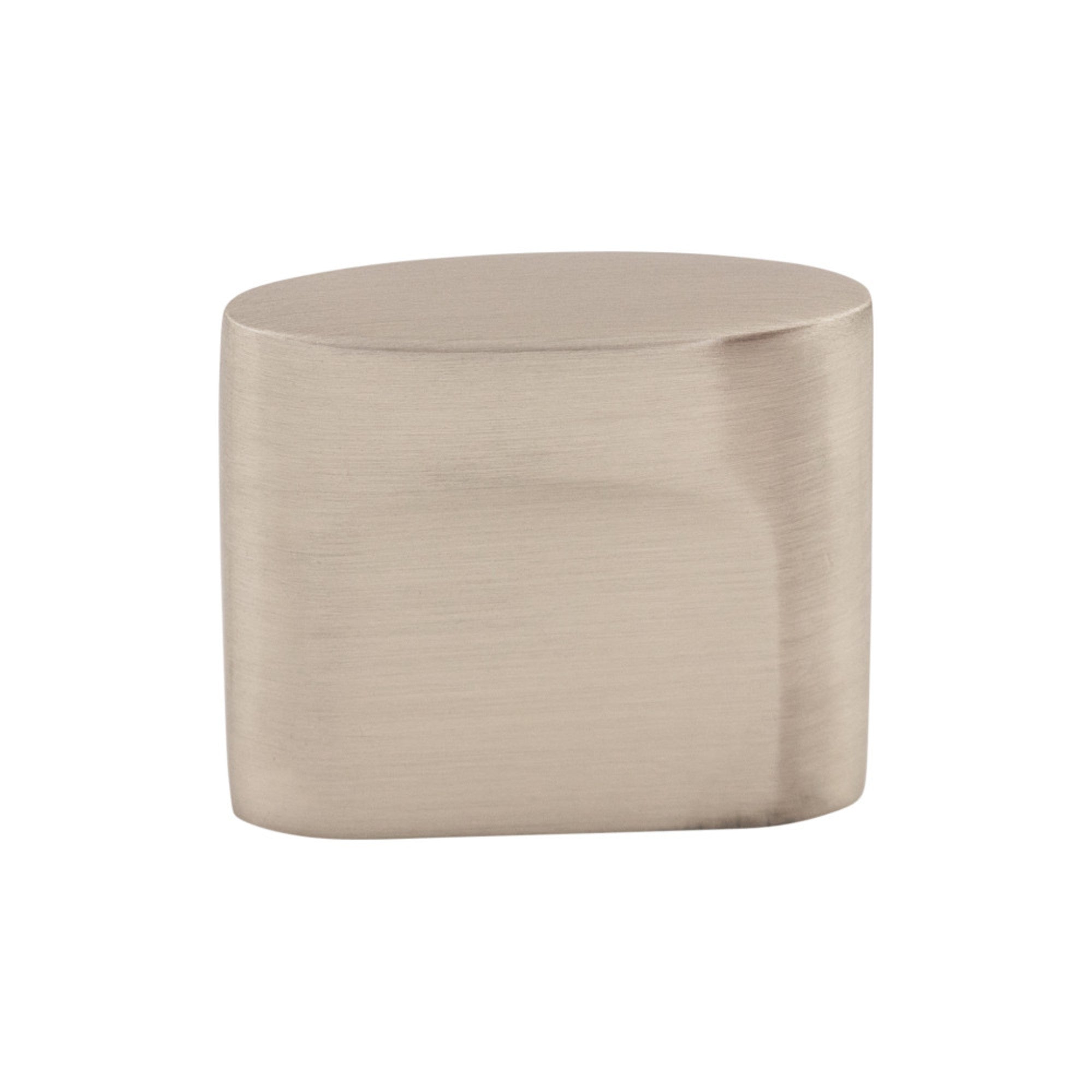 Oval Slot 3/4" Center to Center Oval Knob - Brushed Satin Nickel