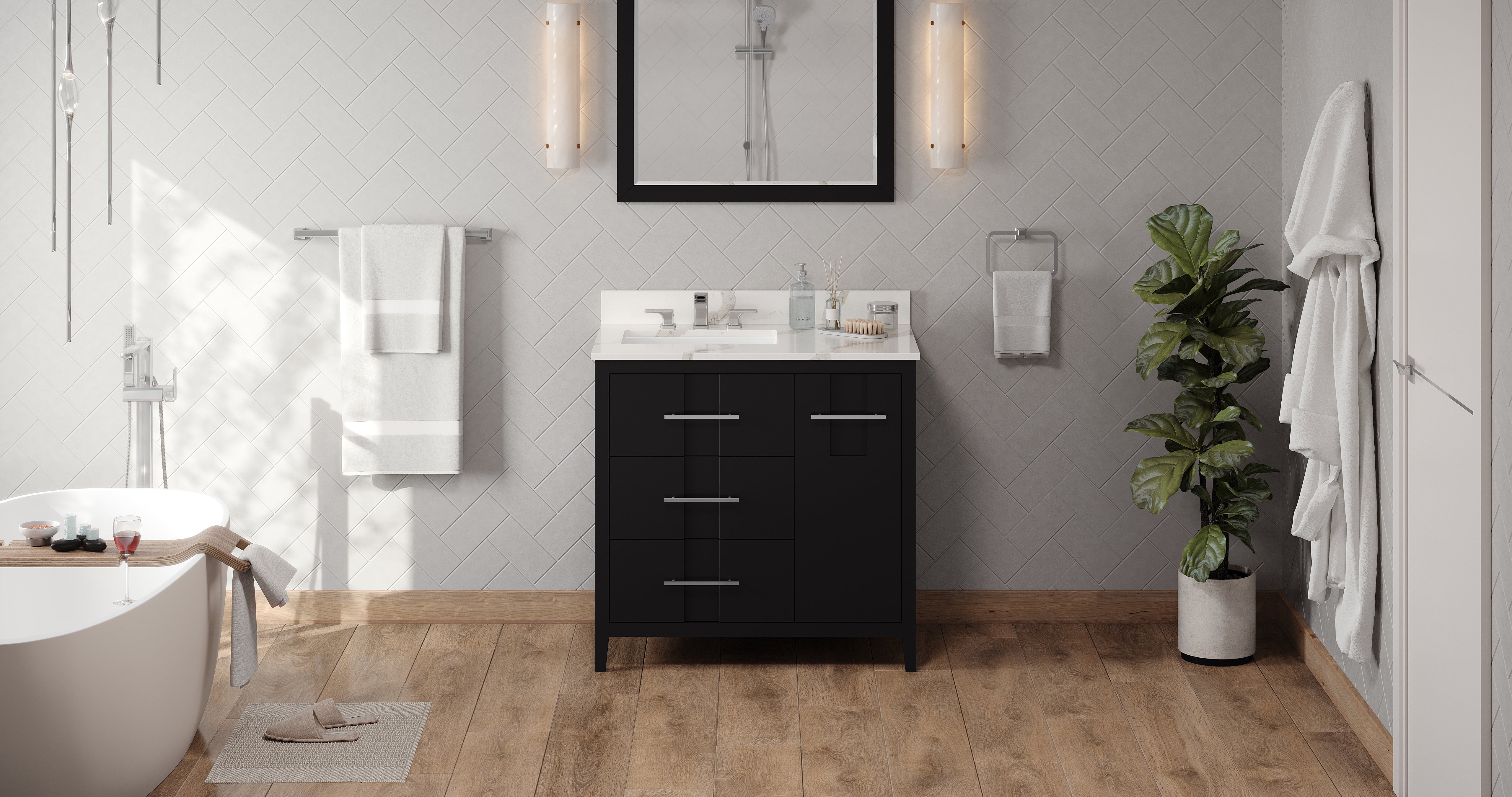 36" Katara Vanity – Left Offset