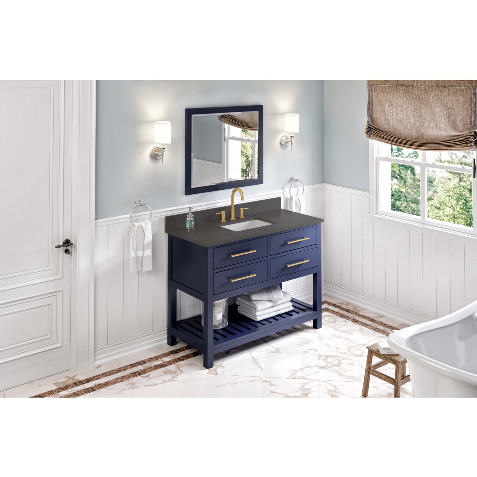 48" Wavecrest Vanity – Hale Blue