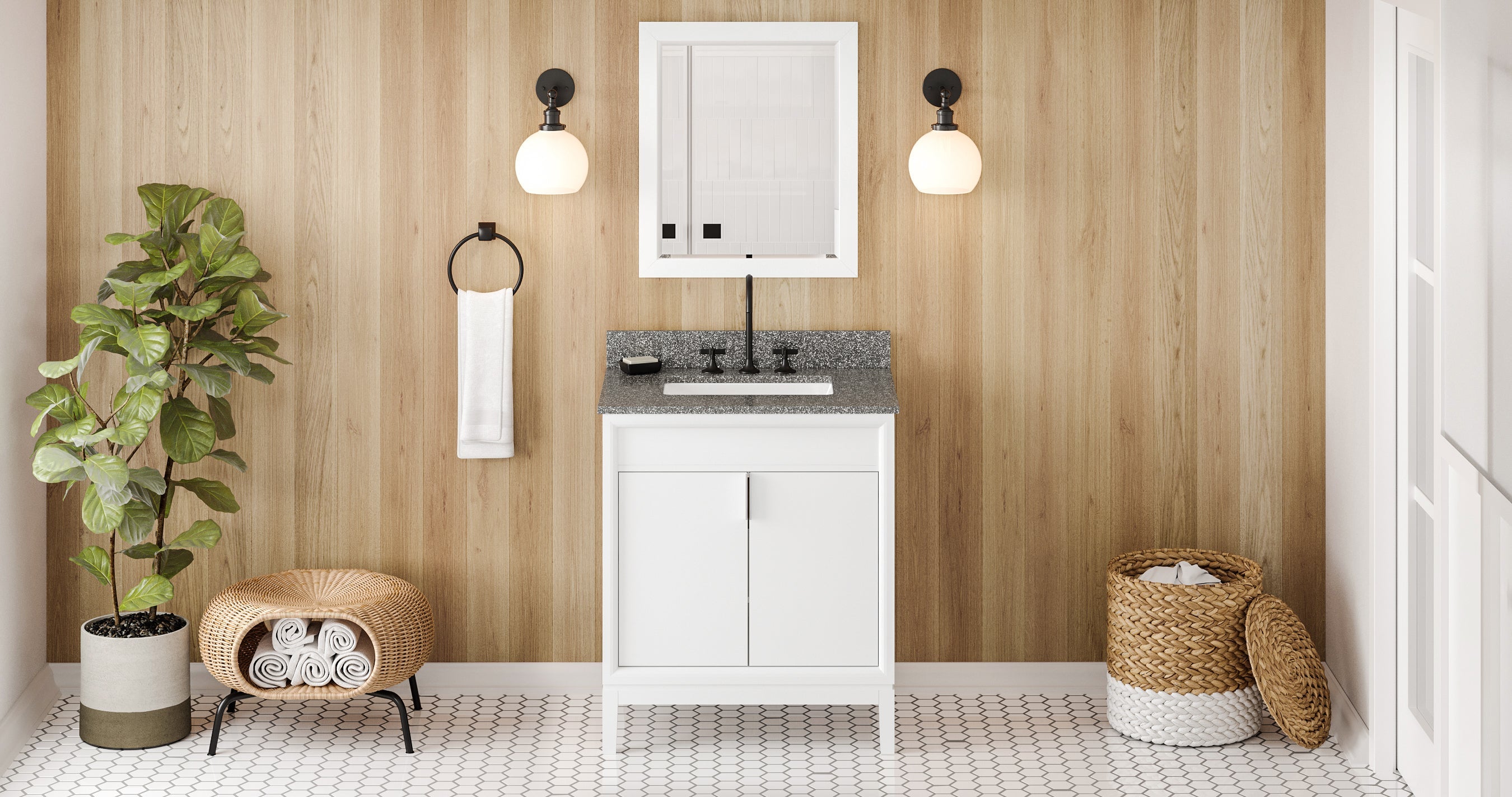 30" Theodora Vanity – White