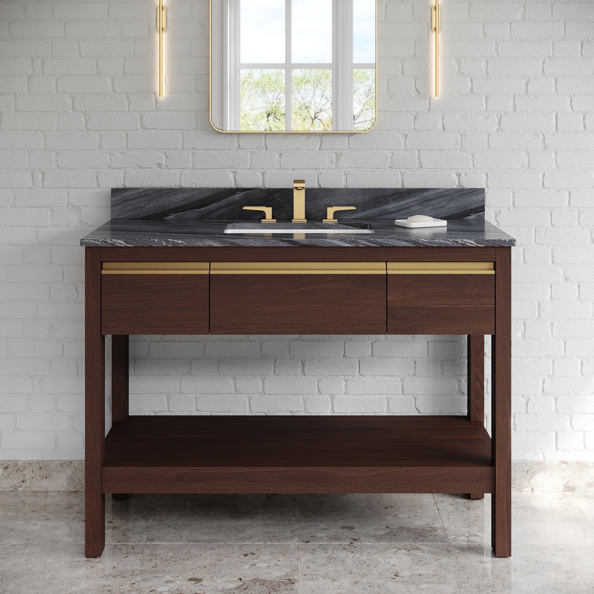 48" Jubilee Vanity – Dark Walnut