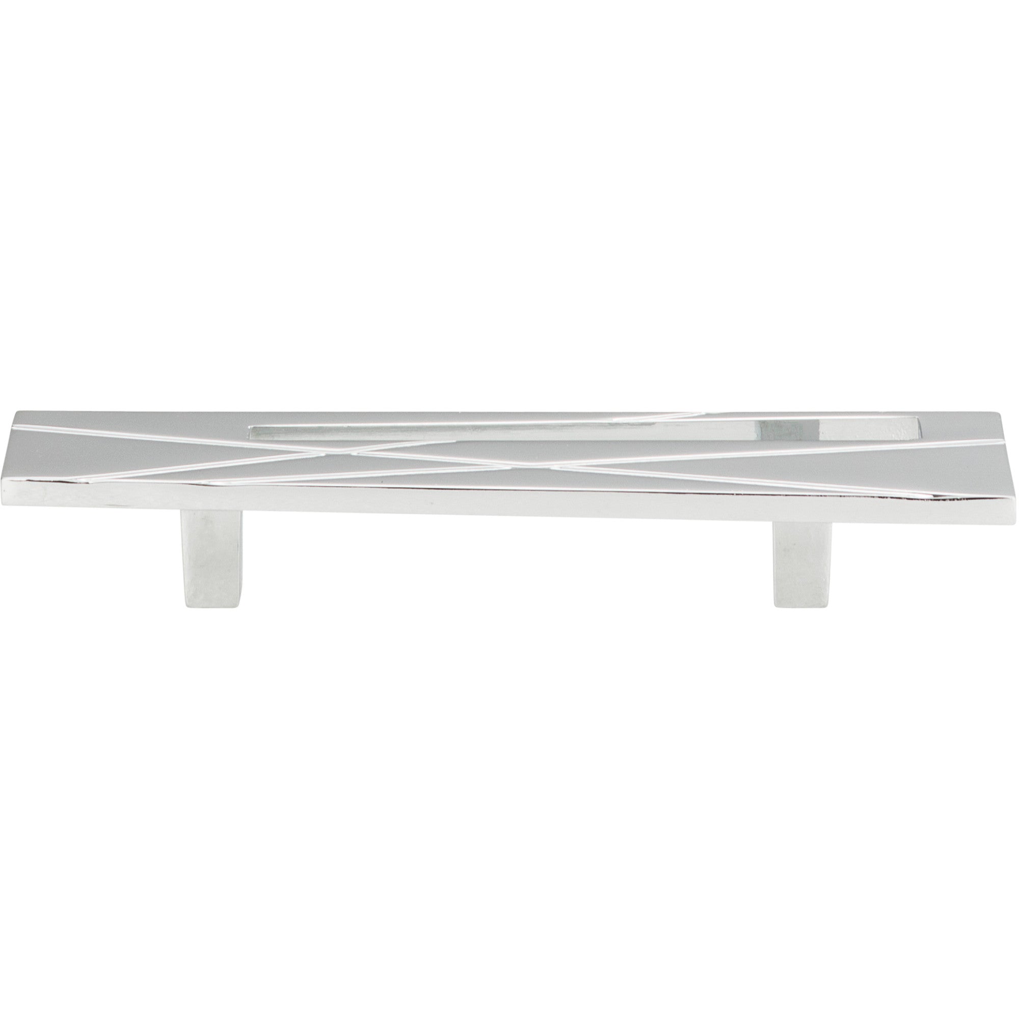 Modernist Right Bar Pull - Polished Chrome