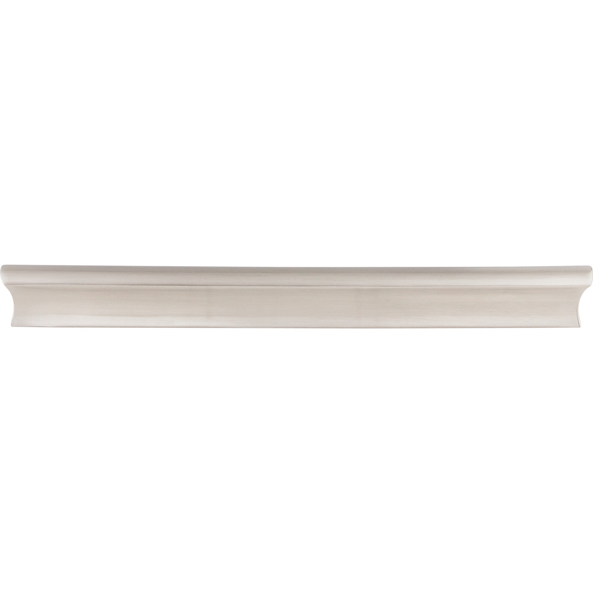 Glacier 8" Center to Center Finger Pull - Brushed Satin Nickel