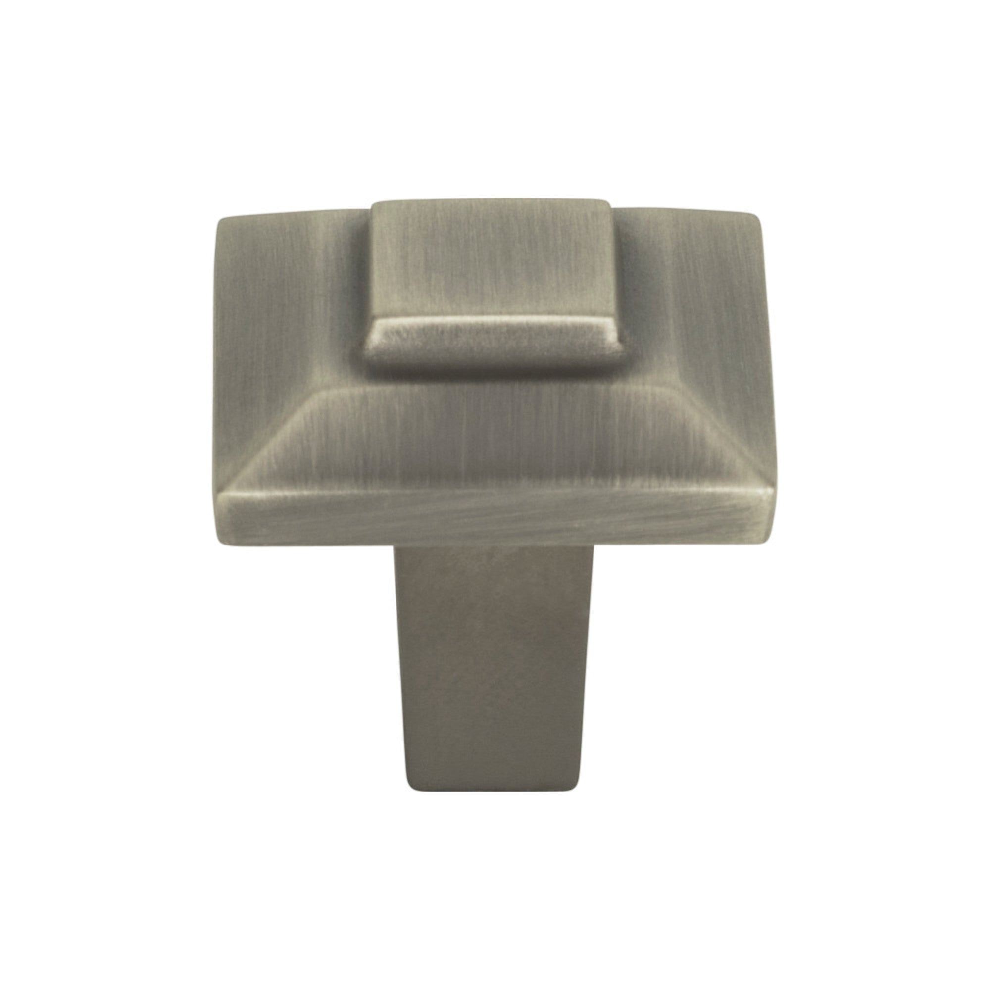 Trocadero Square Knob - Pewter