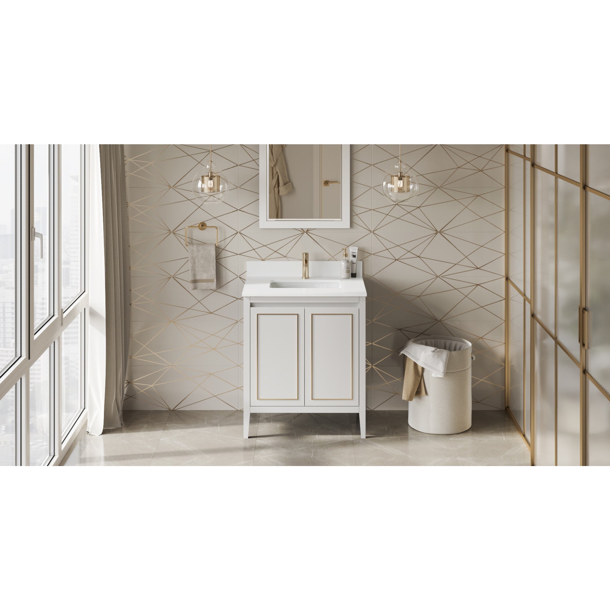 30" Percival Vanity – White
