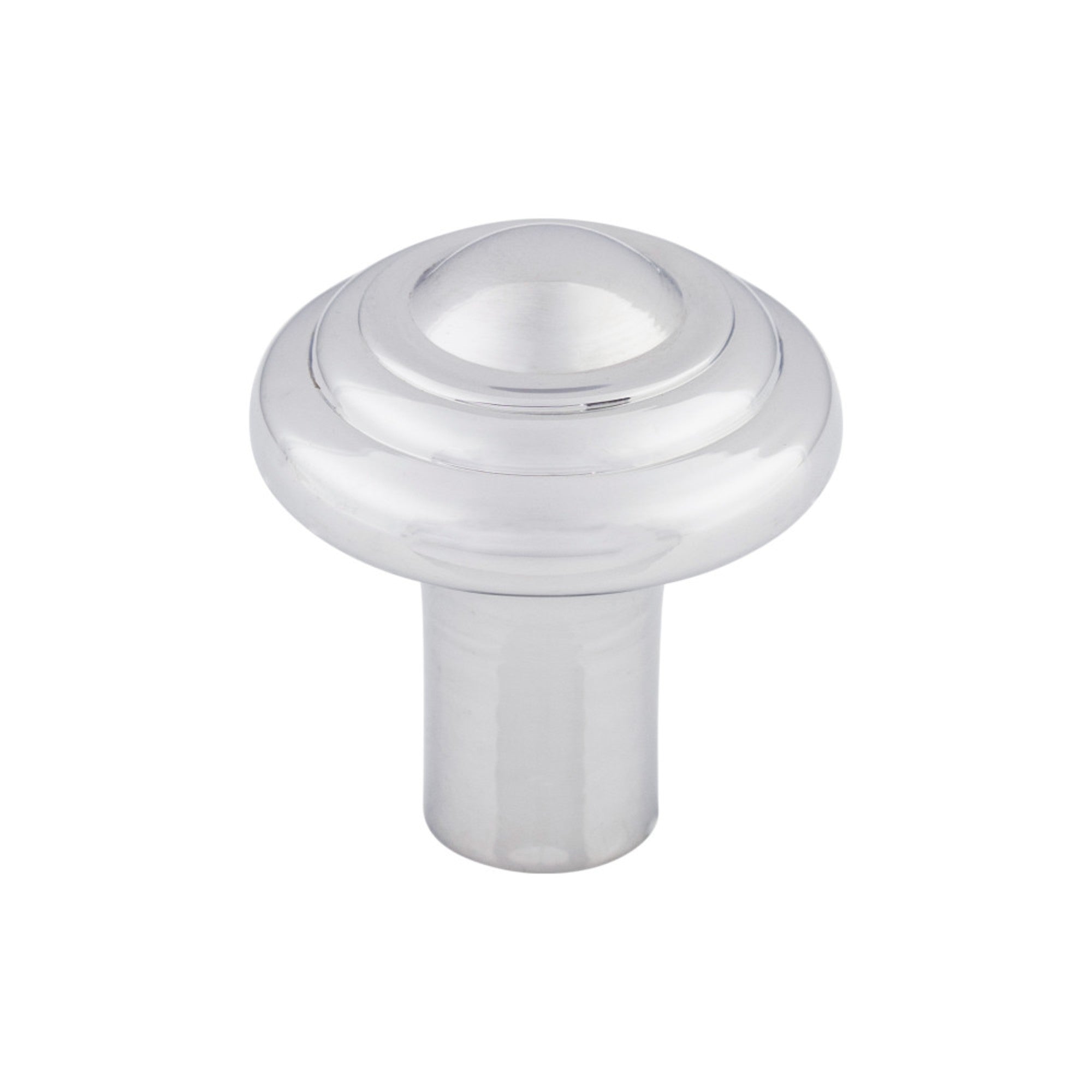 Aspen II Button Round Knob - Polished Chrome