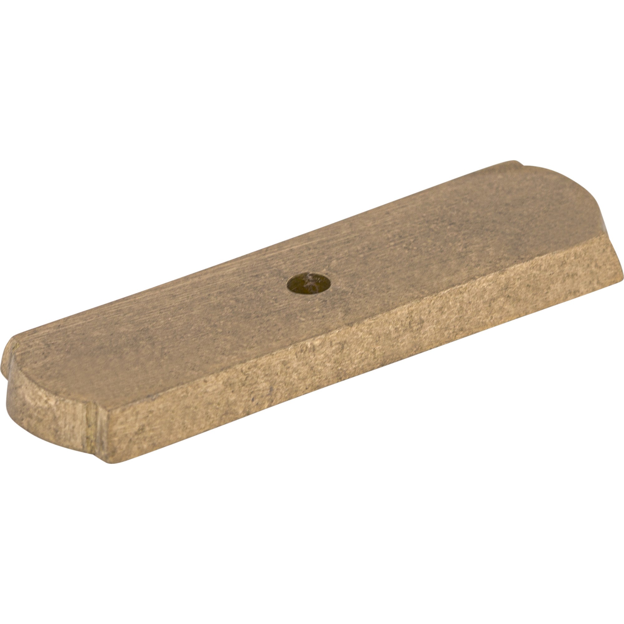 Aspen Rectangle Knob Backplate - Light Bronze