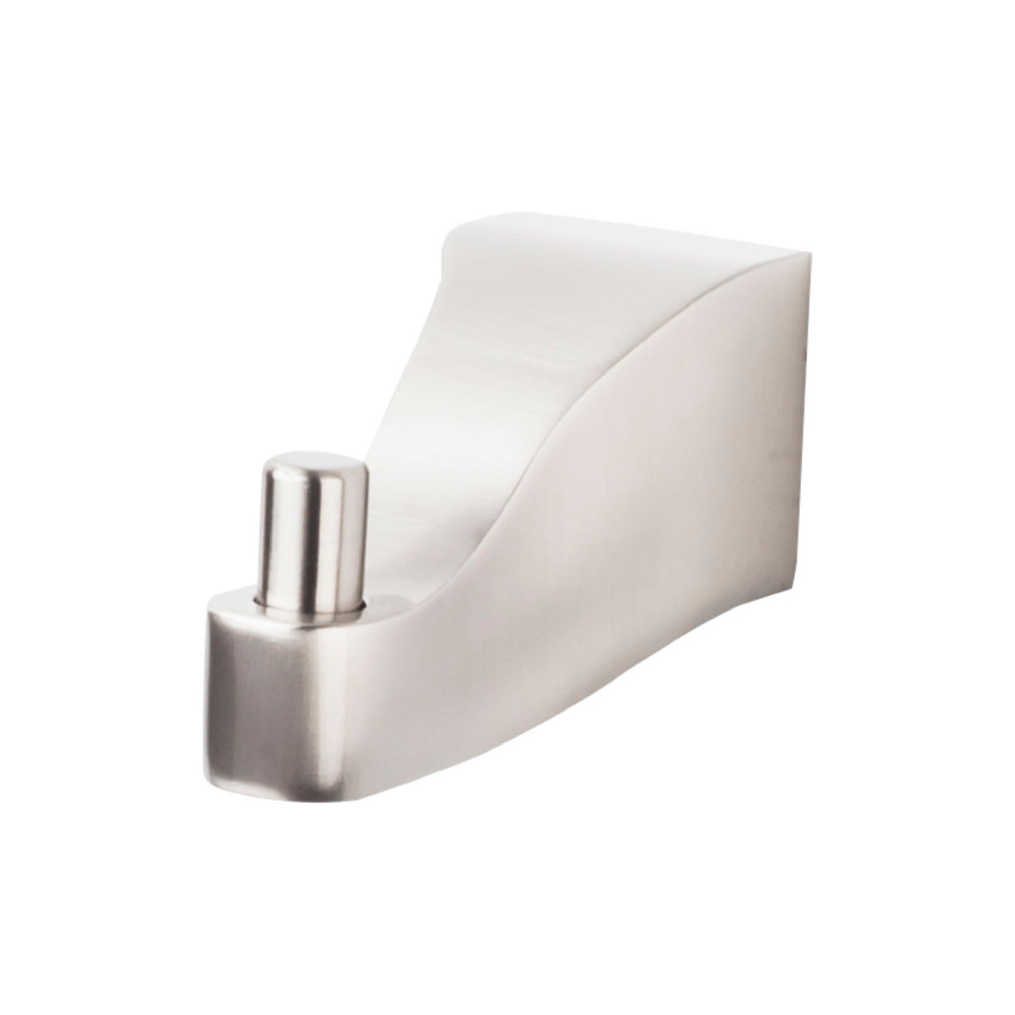 Aqua 1 9/16" Wall Bath Hooks - Brushed Satin Nickel