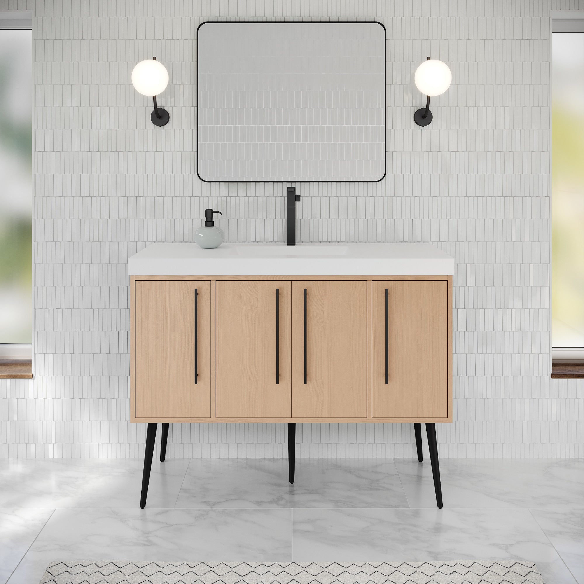 48" Tempest Vanity – Natural Oak
