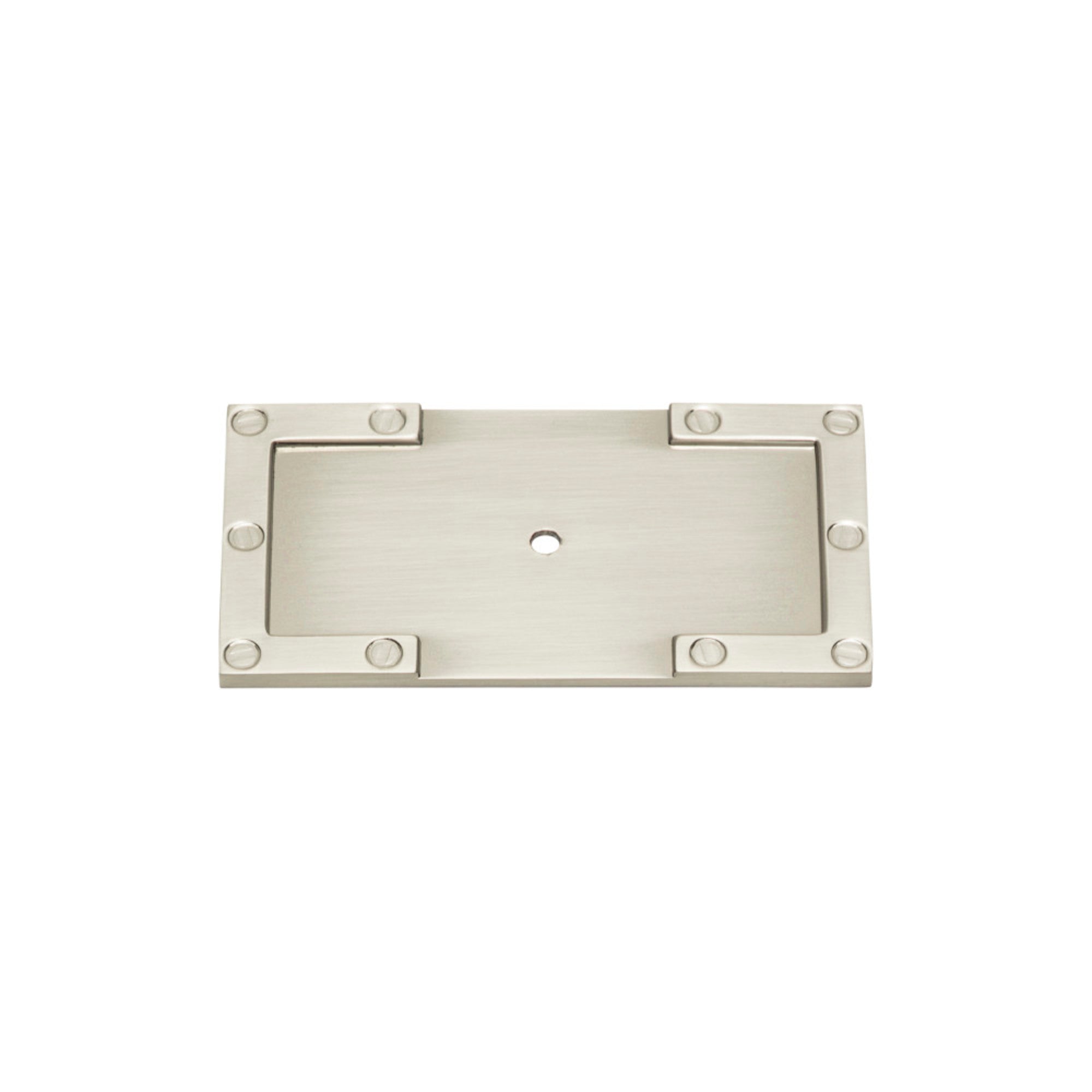 Campaign L-Bracket Knob Backplate - Brushed Nickel