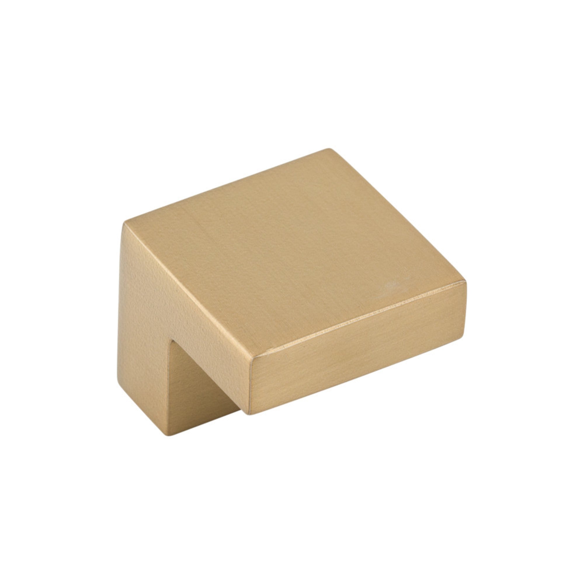 Square 1" Length Square Knob - Honey Bronze