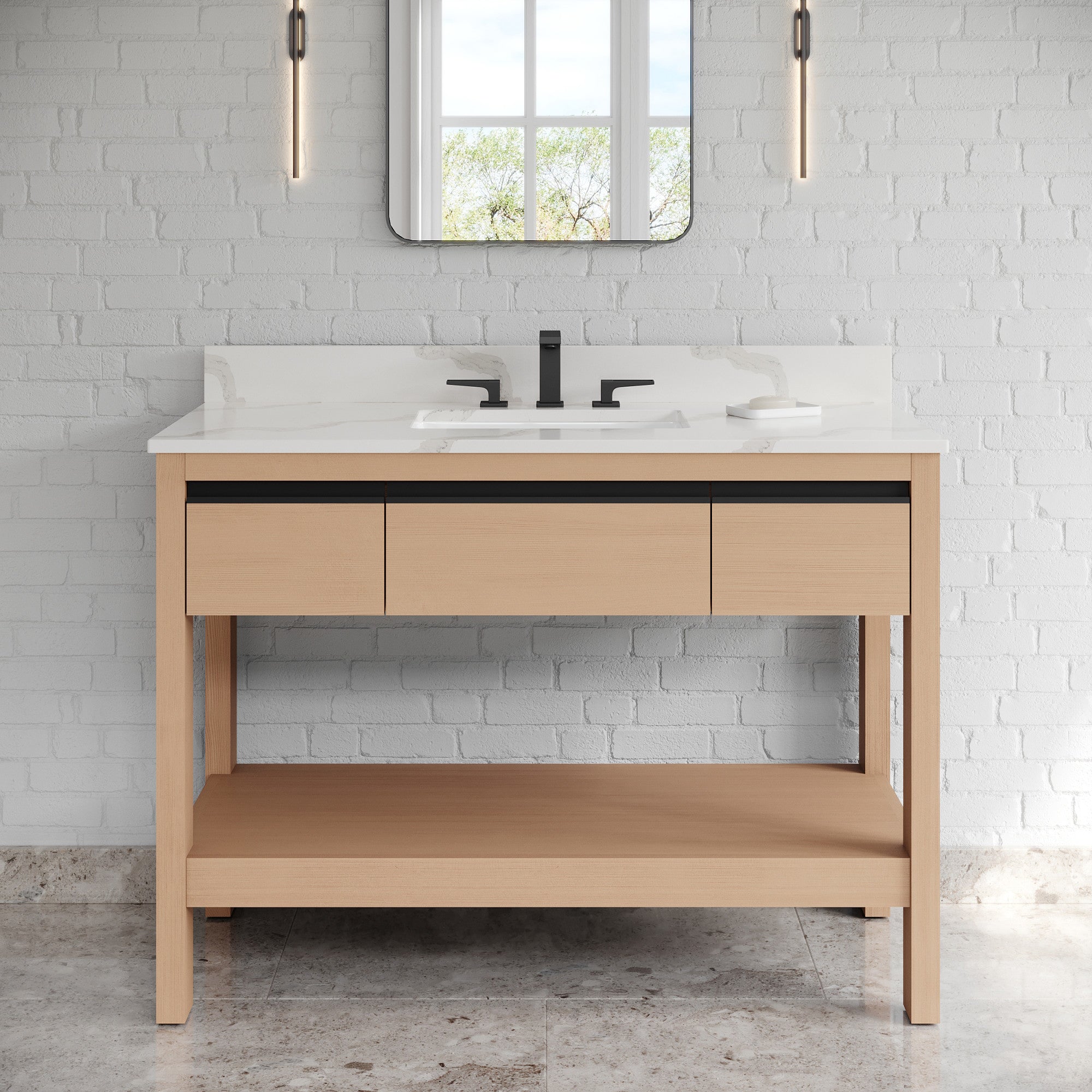 48" Jubilee Vanity – Natural Oak