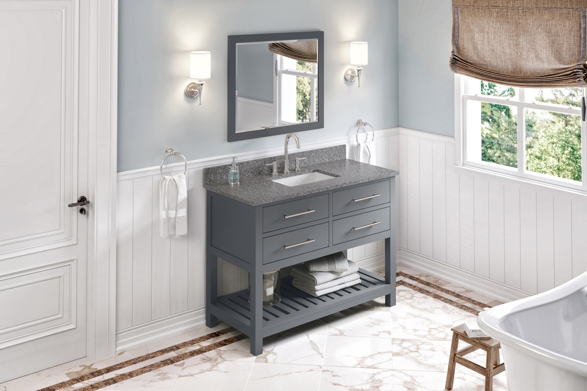 48" Wavecrest Vanity – Grey