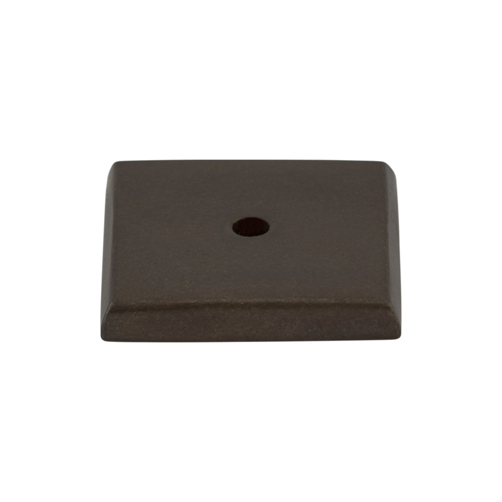 Aspen Square Knob Backplate - Medium Bronze