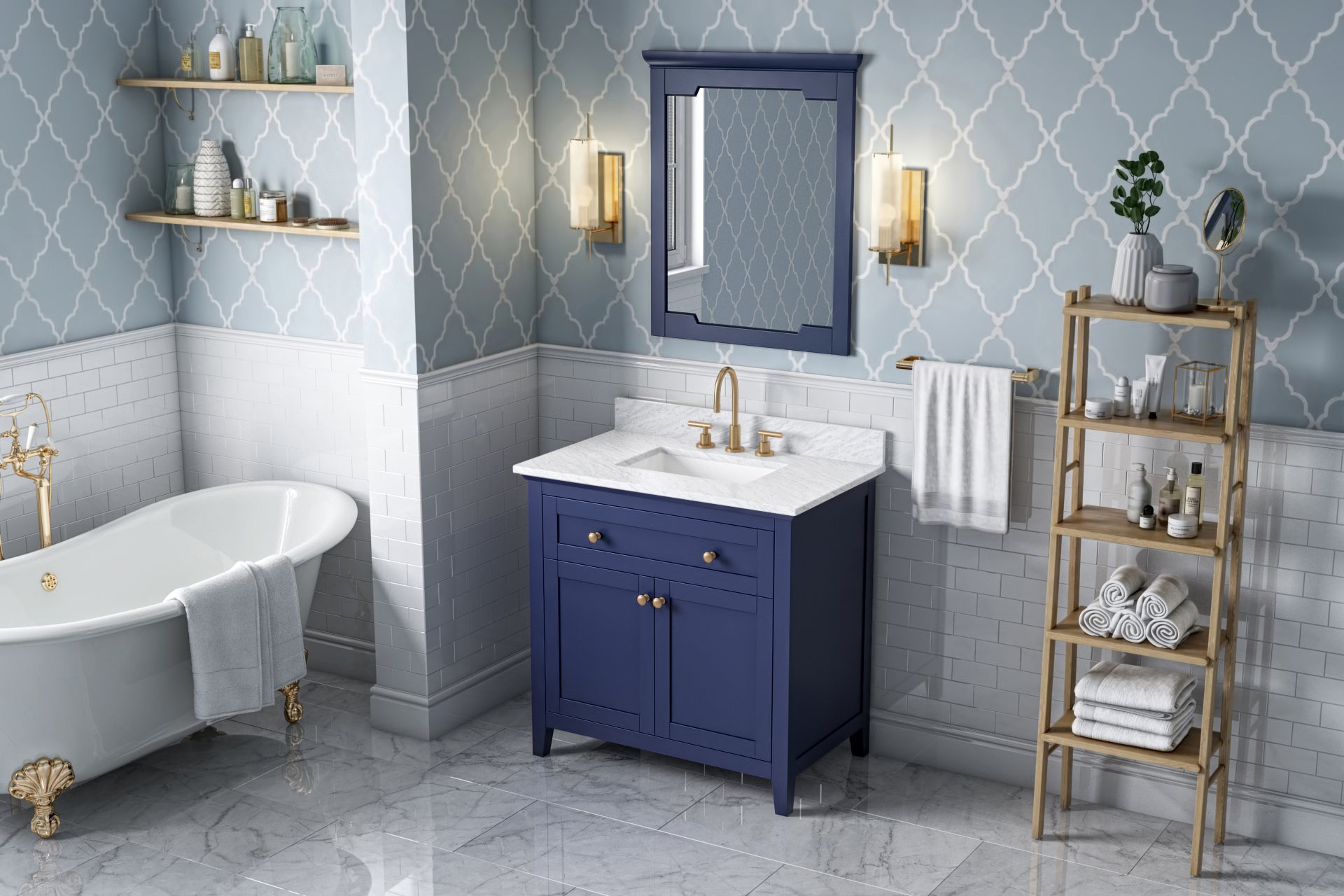 36" Chatham Vanity – Hale Blue