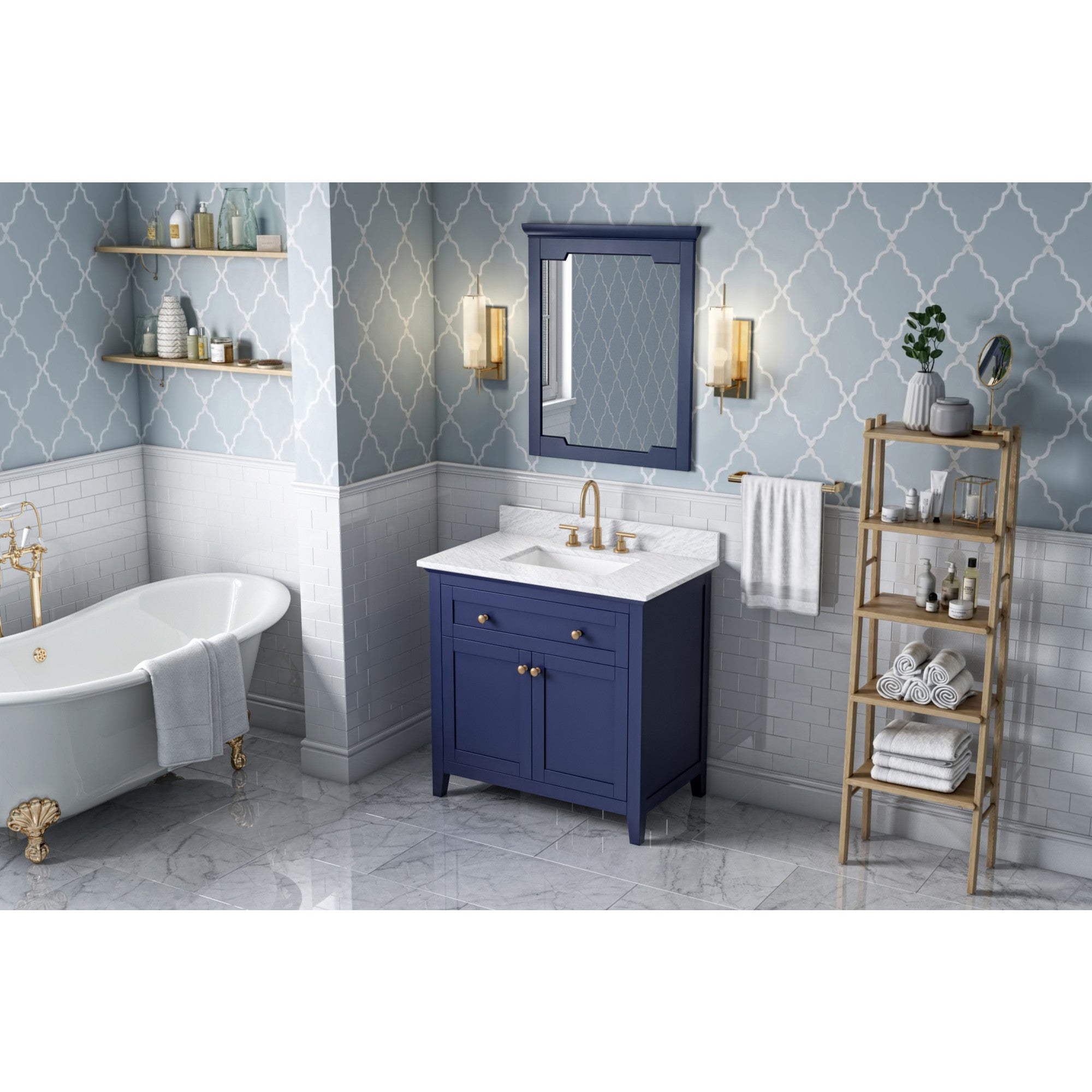 36" Chatham Vanity – Hale Blue
