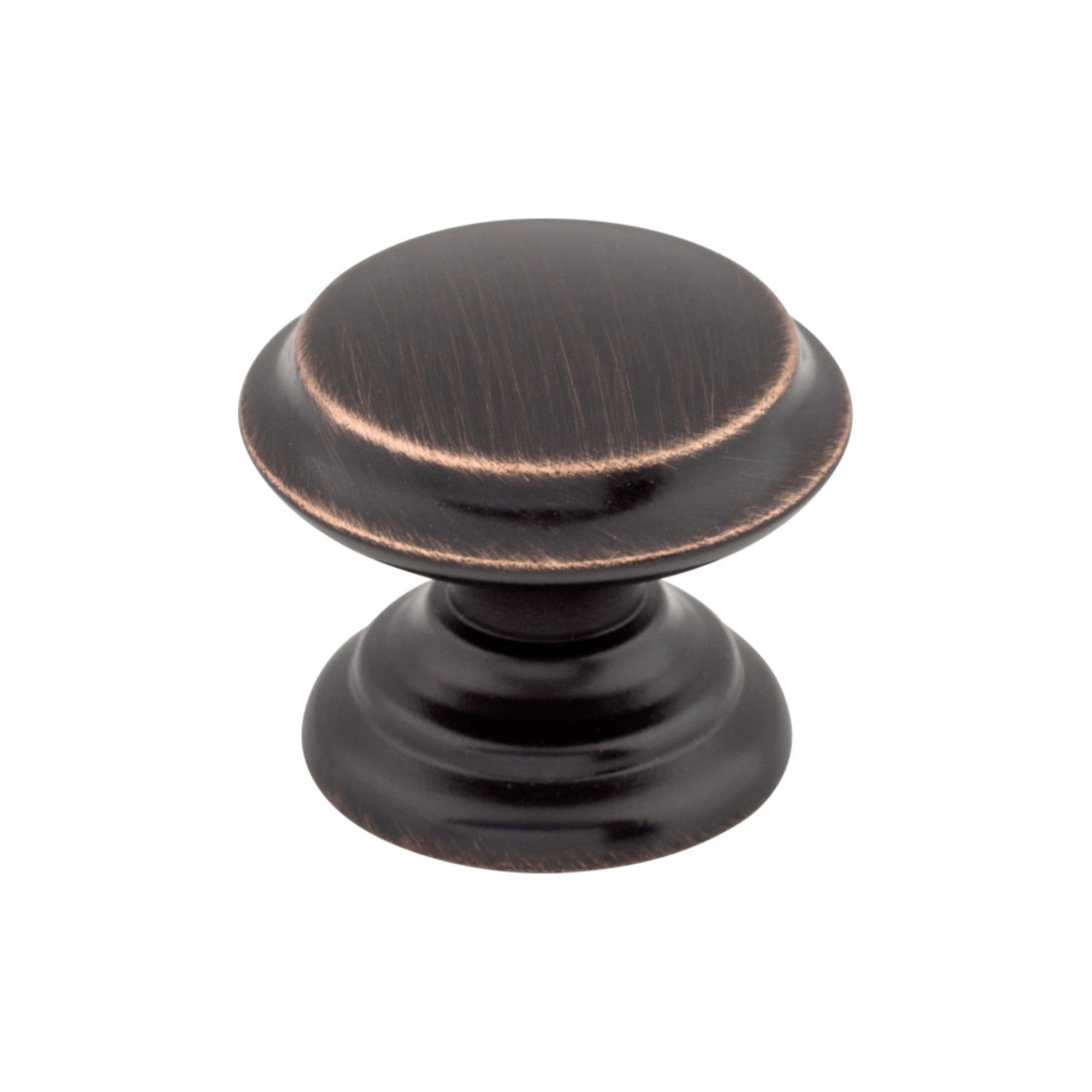 Flat Top Round Knob - Tuscan Bronze