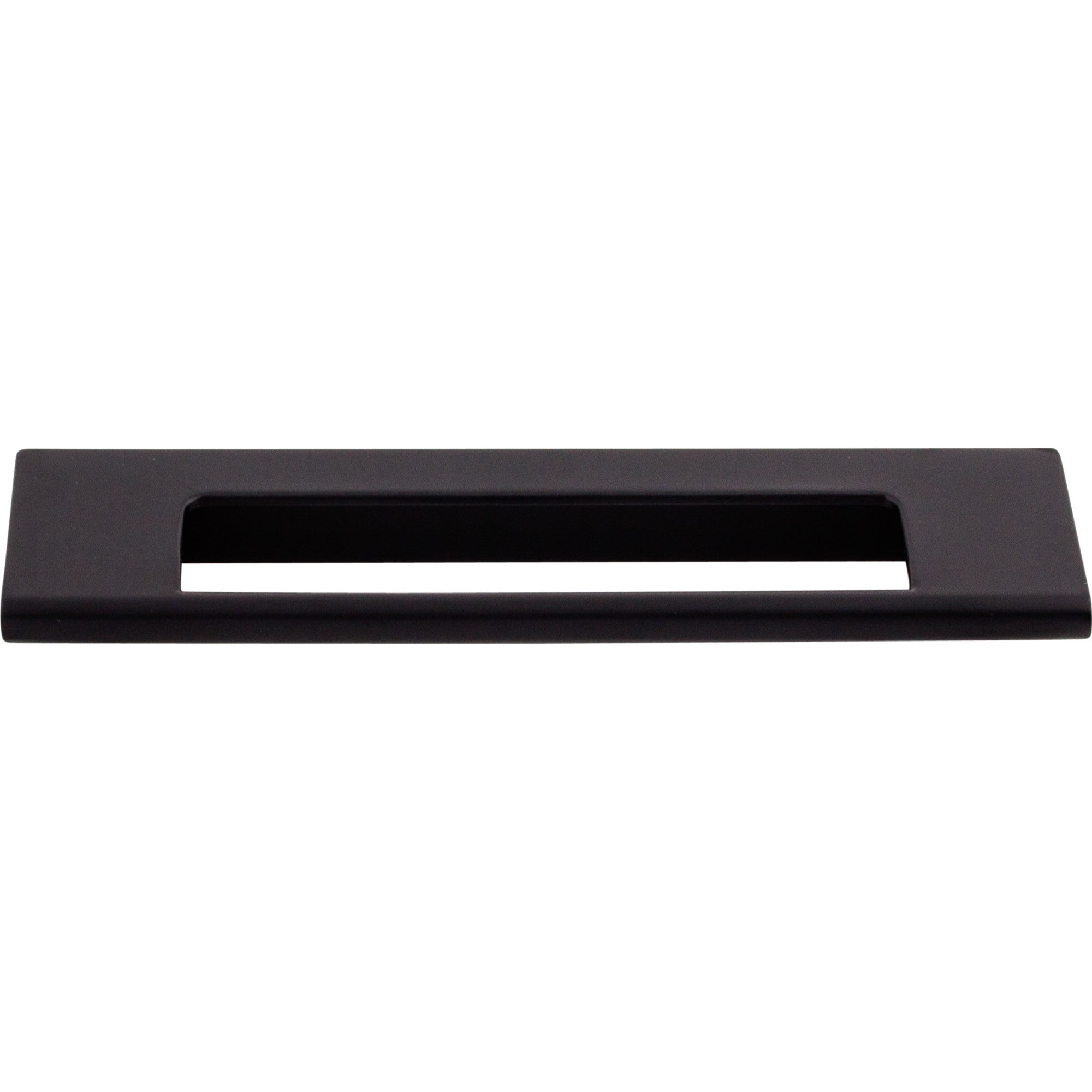 Europa Cut Out 5" Center to Center Finger Pull - Flat Black