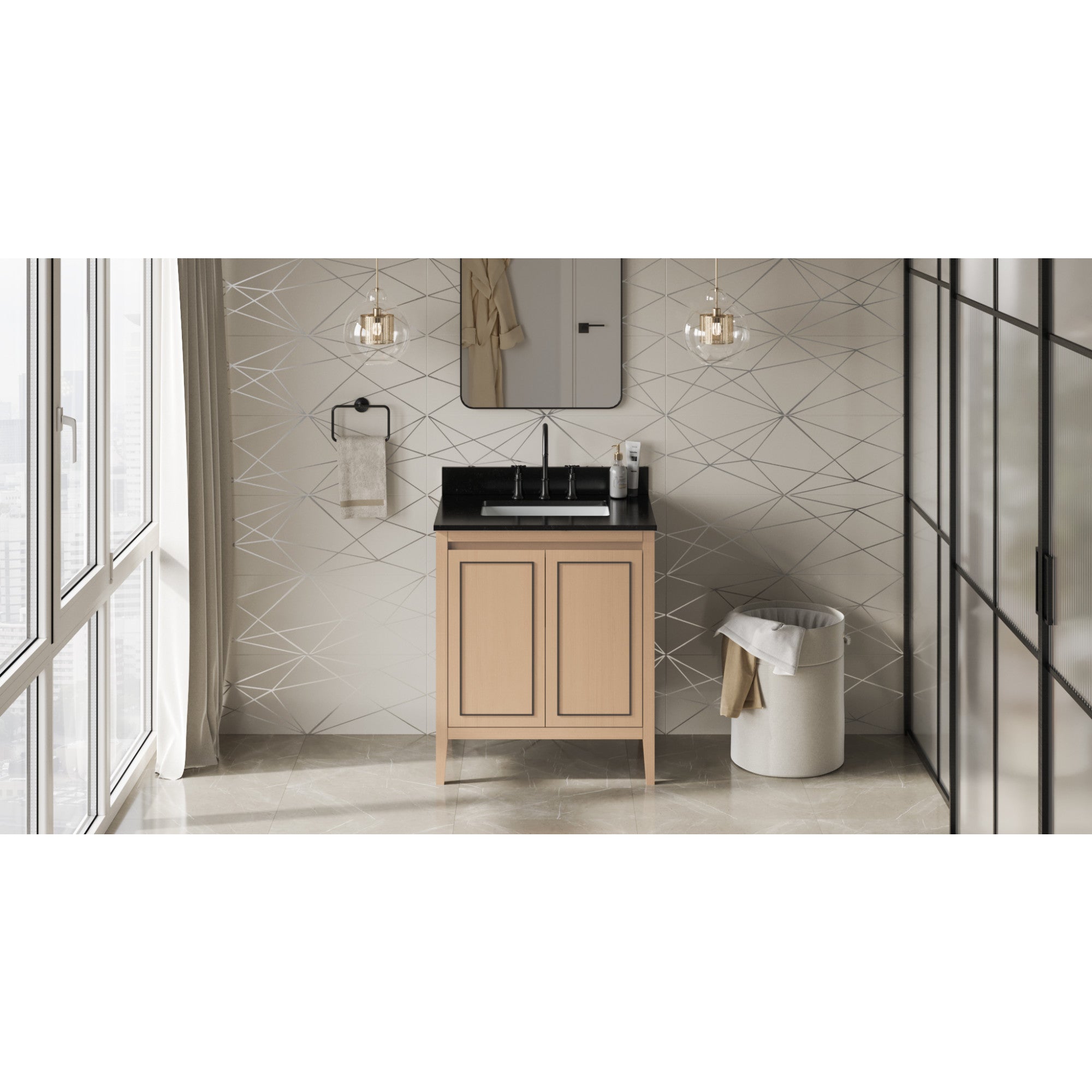 30" Percival Vanity – Natural Oak