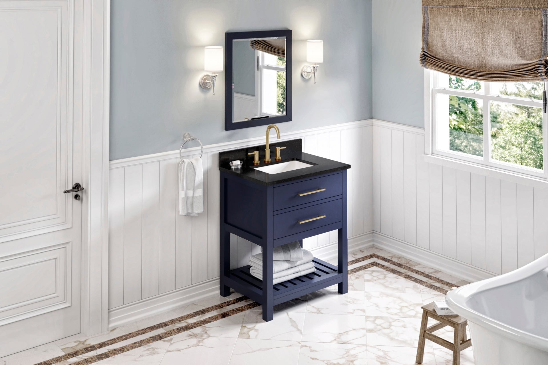 30" Wavecrest Vanity – Hale Blue