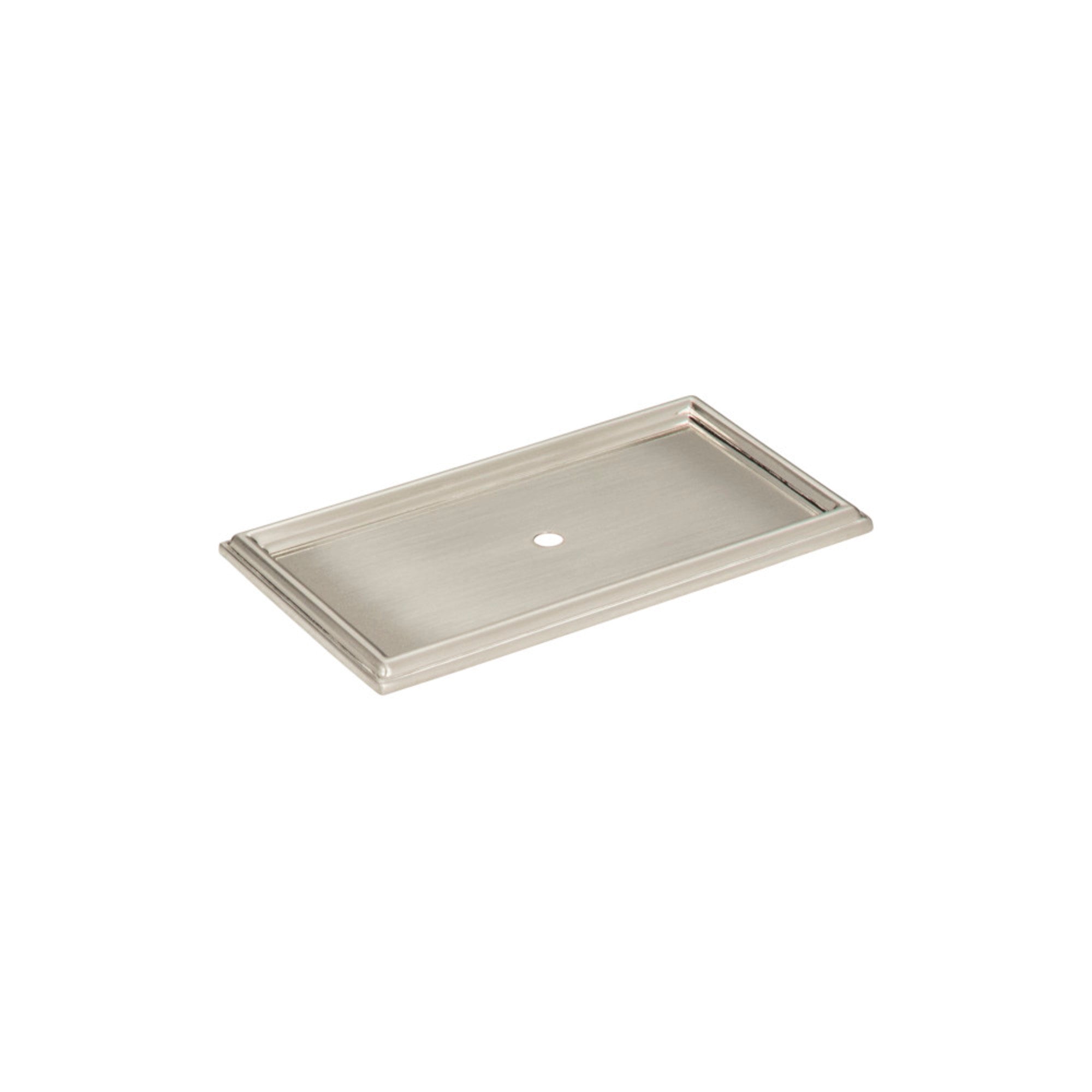 Campaign Rope Knob Backplate - Brushed Nickel