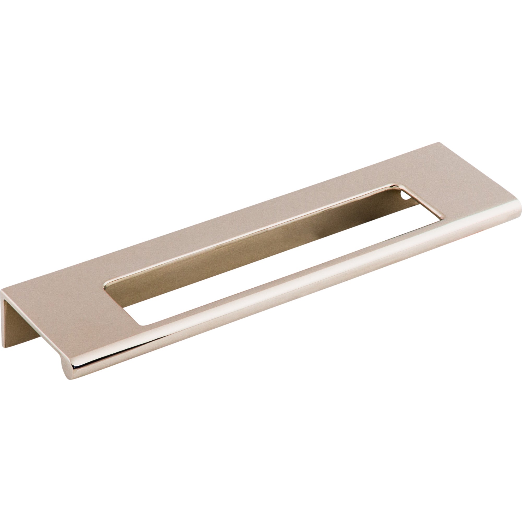 Europa Cut Out 5" Center to Center Finger Pull - Polished Nickel