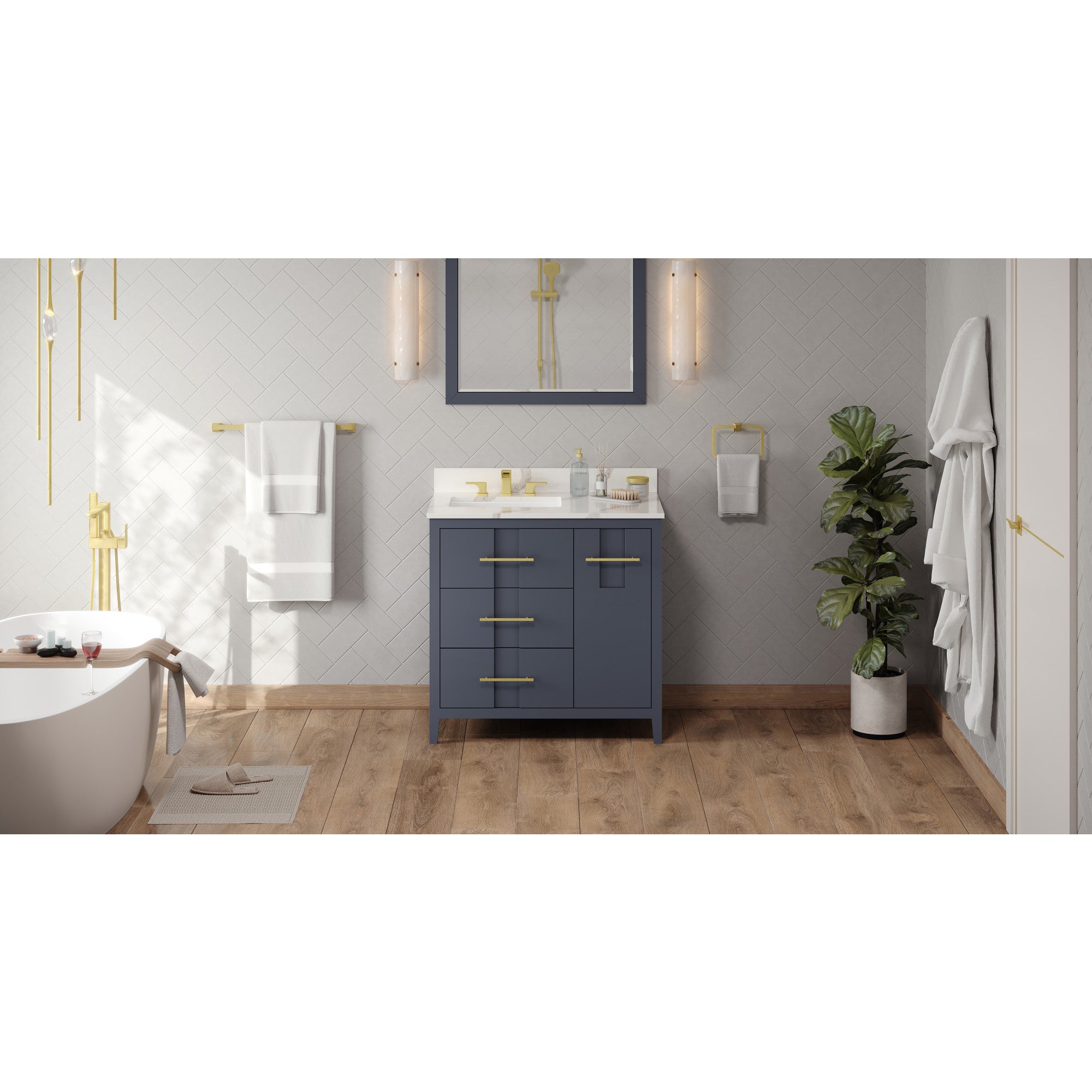 36" Katara Vanity – Left Offset