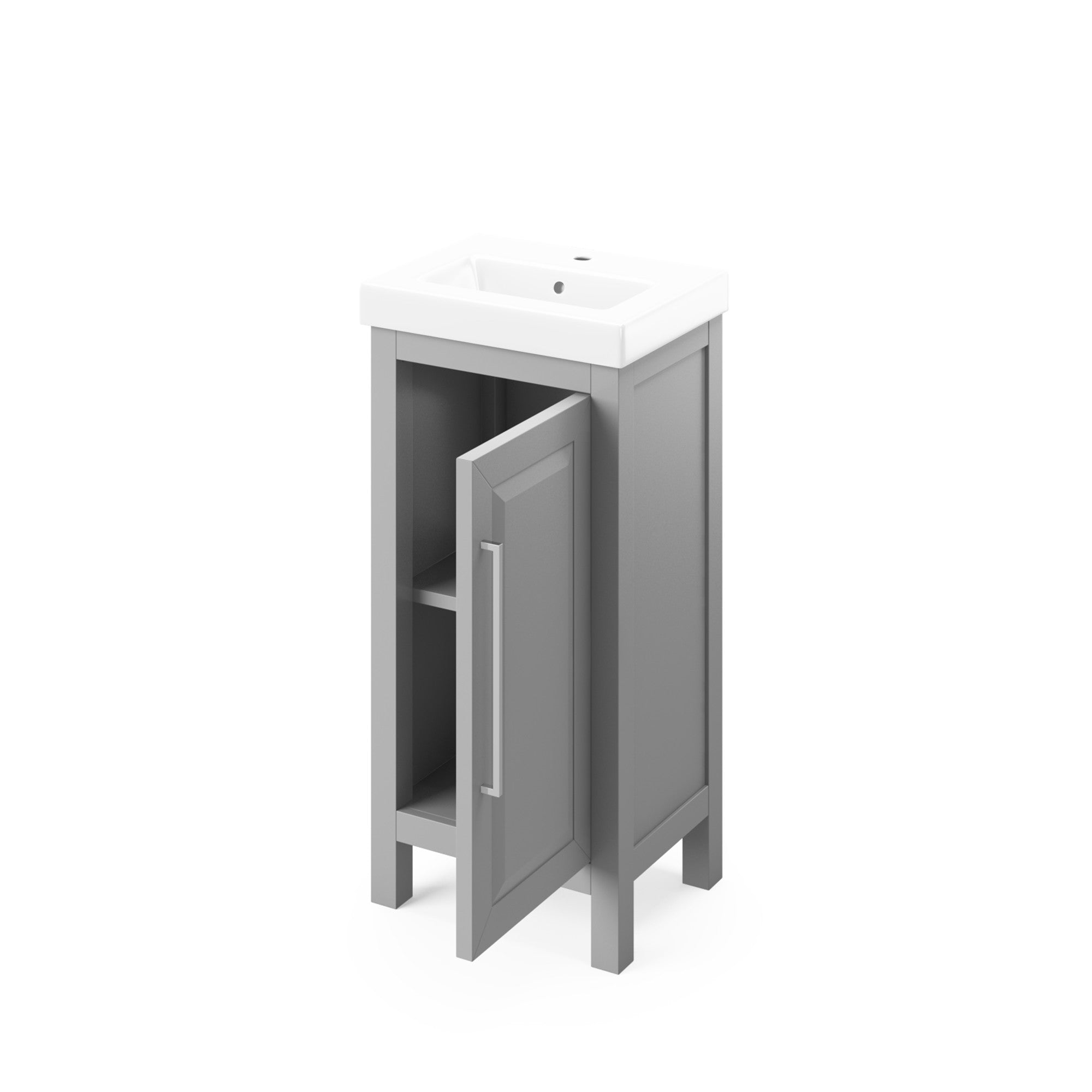 18" White Cade Vanity