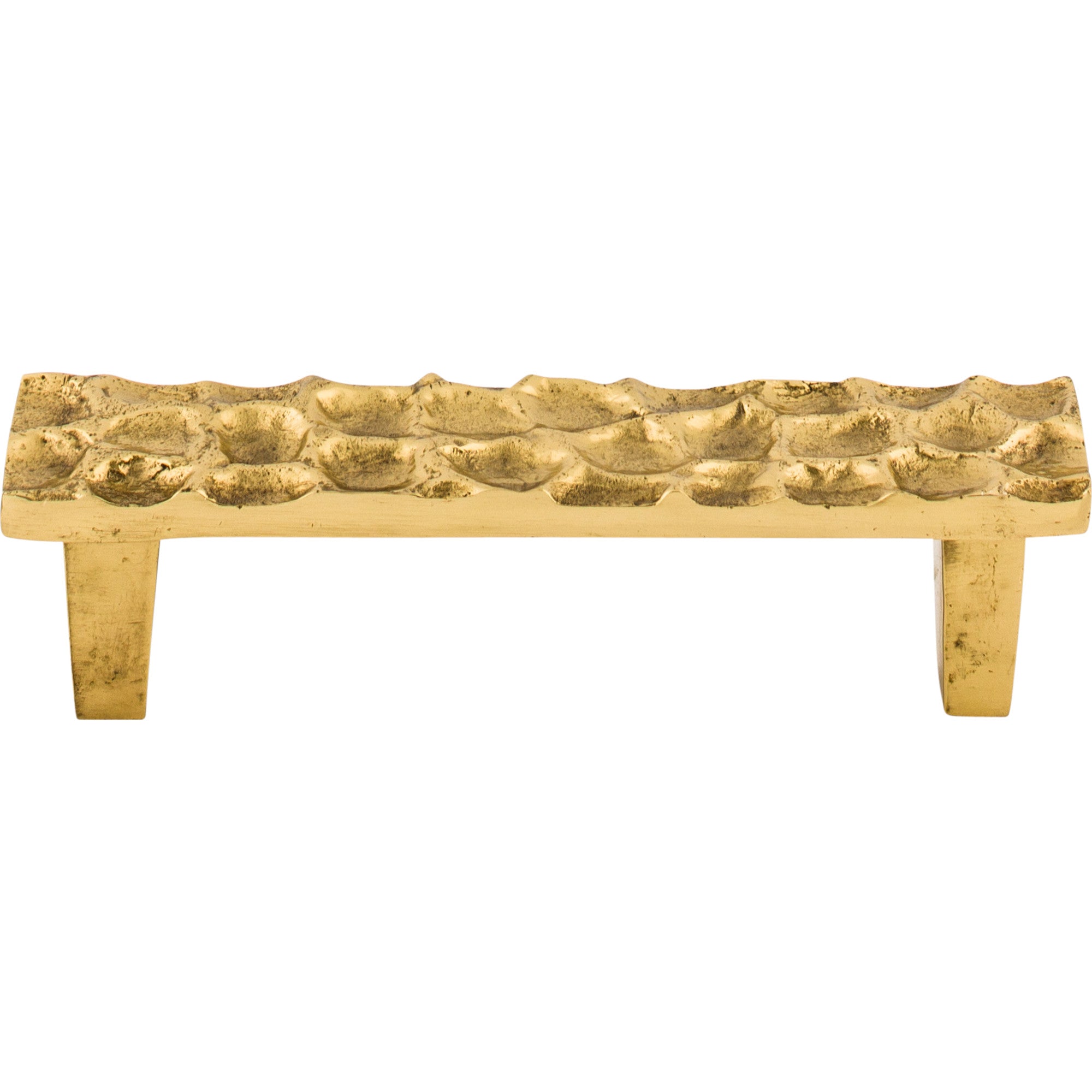 Cobblestone 3 3/4" Center to Center Bar Pull - Polished Brass