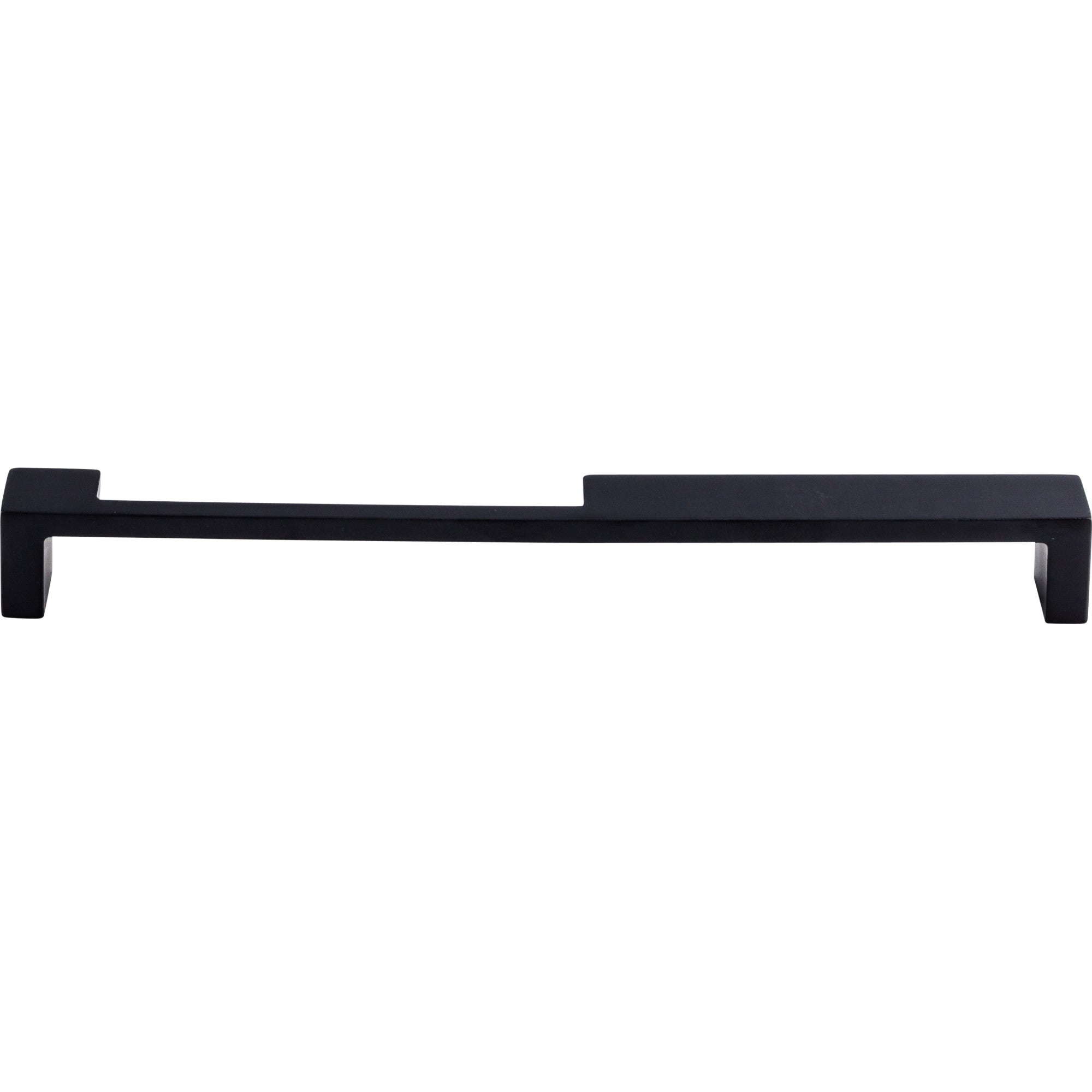 Modern Metro Notch Pull B Bar Pull - Flat Black