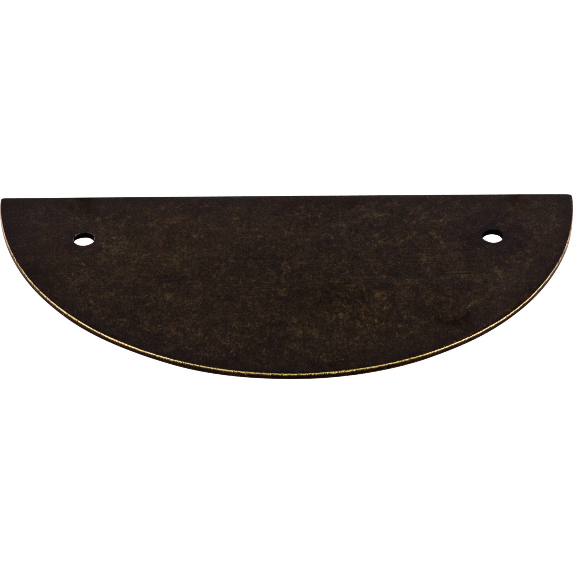 Half Circle 3 1/2" Center to Center Pull Backplate - German Bronze