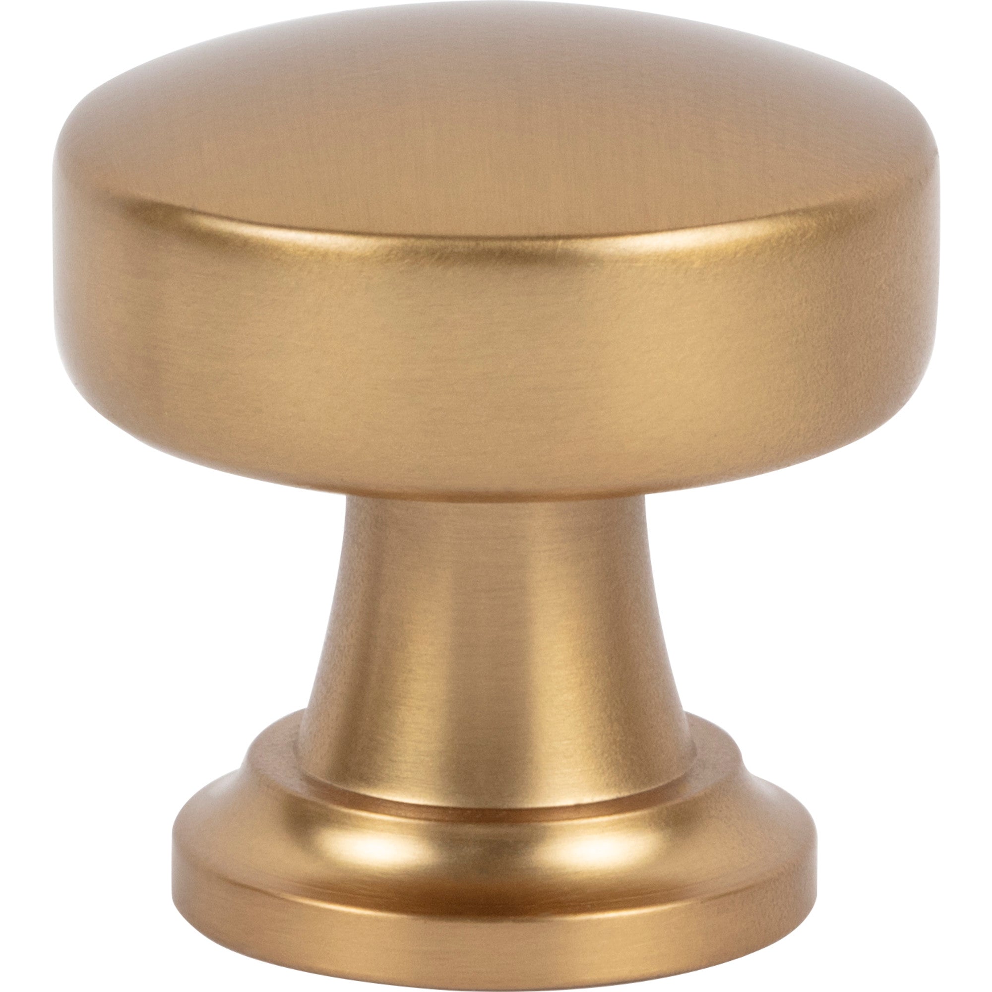 Browning Round Knob - Warm Brass