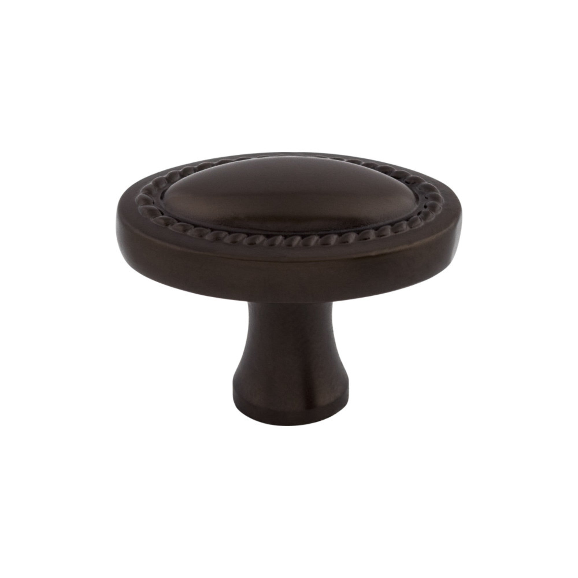 Oval Rope 1 1/4" Length Oval Knob - Oil Rubbed Bronze