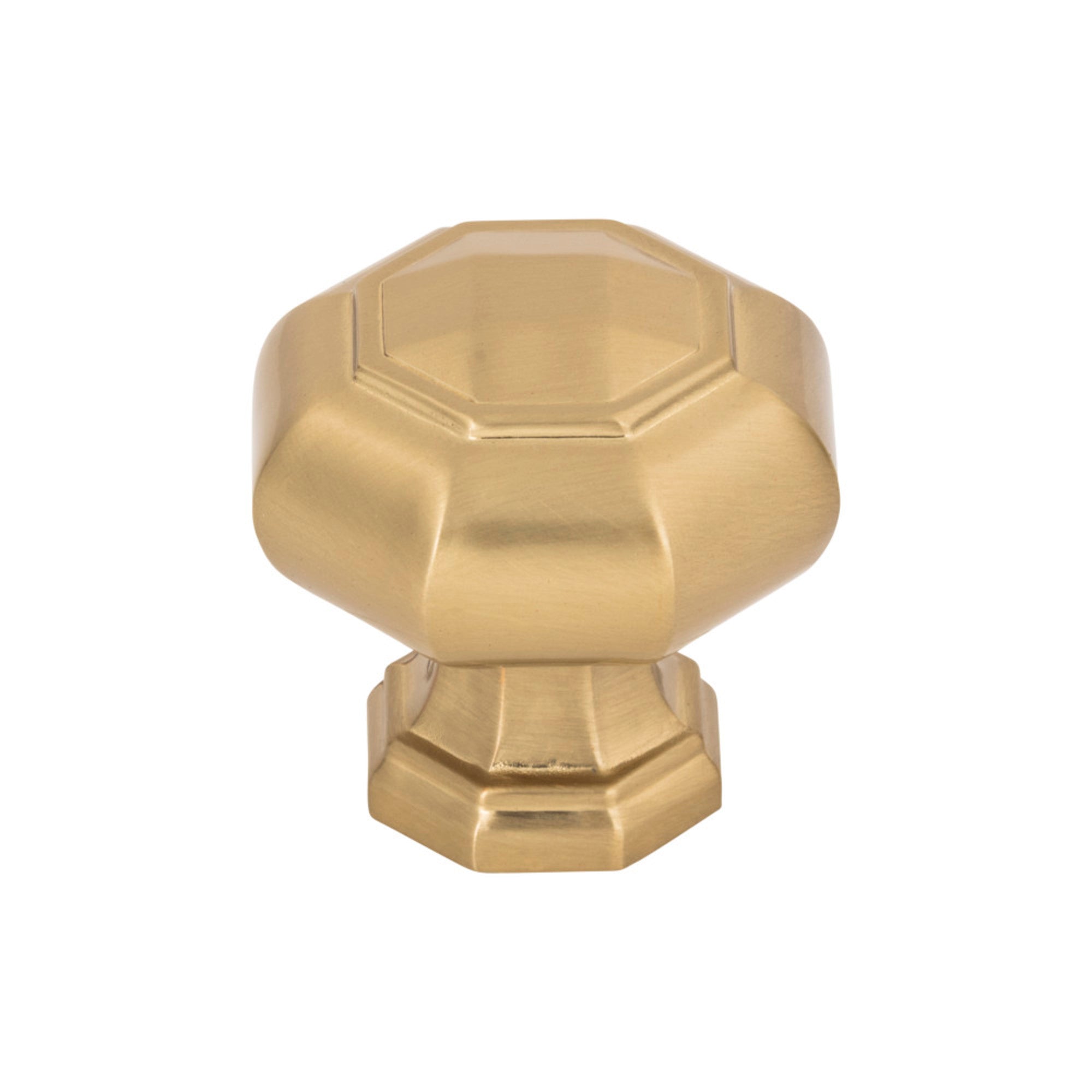 Royals Round Knob - Warm Brass