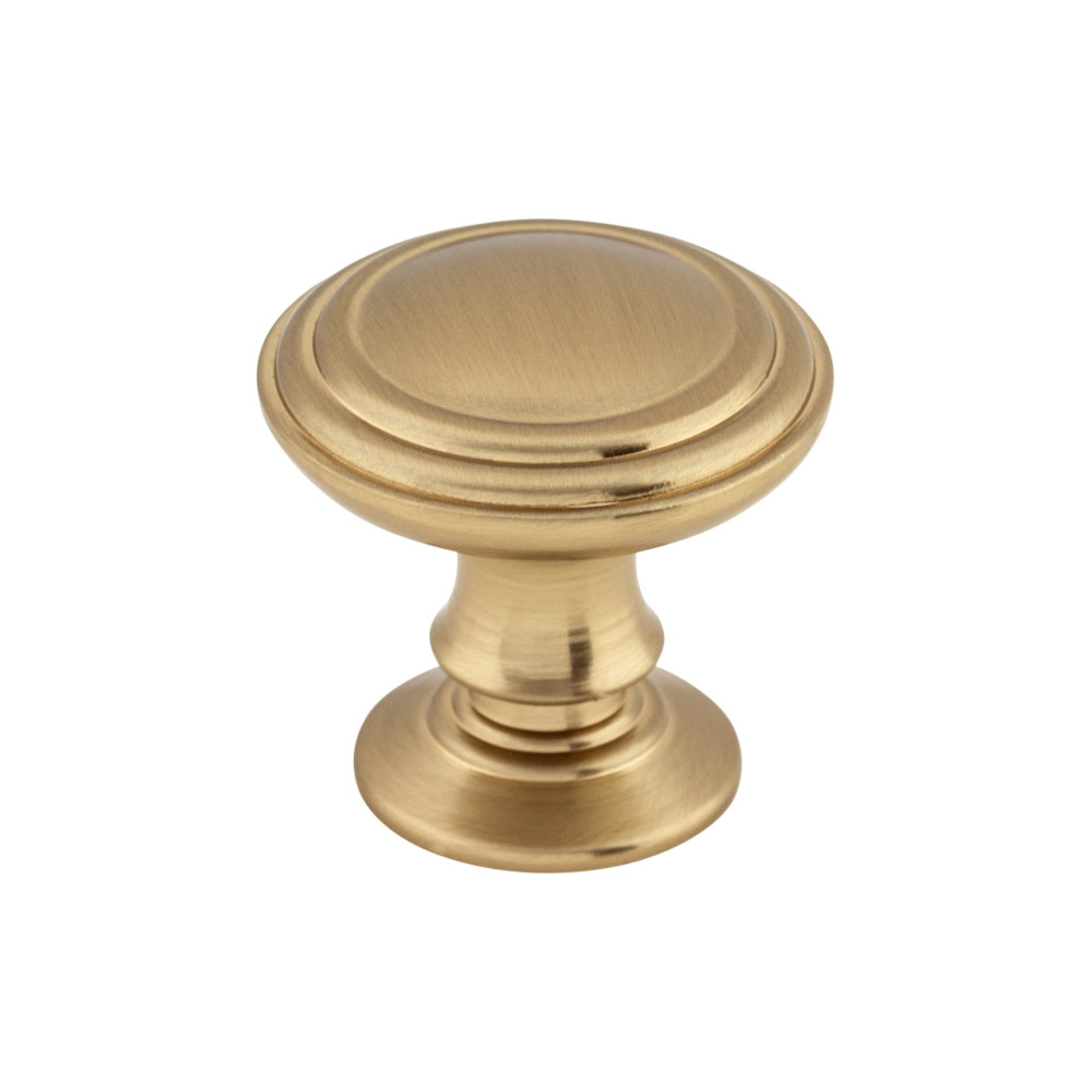 Reeded Round Knob - Honey Bronze