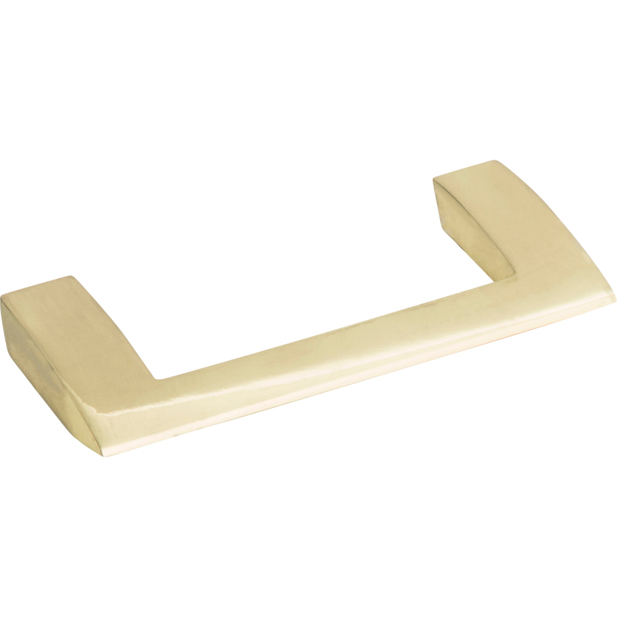 Angled Drop 3 3/4" Center to Center Bar Pull - French Gold