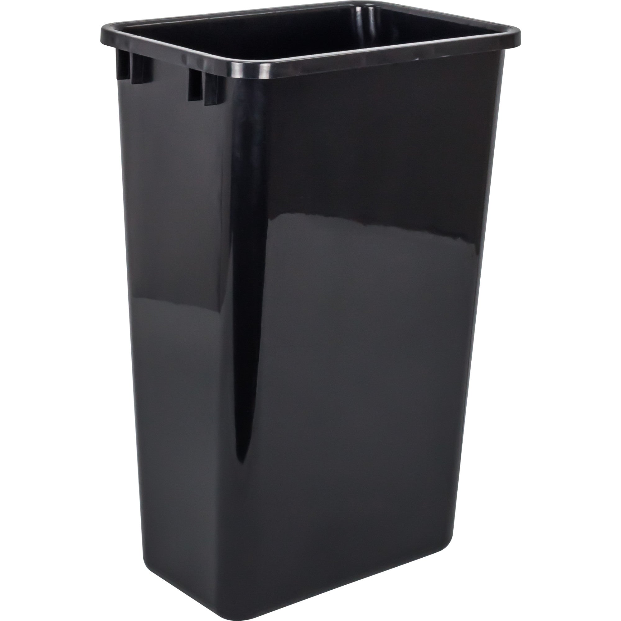 Single Black 50 Quart Top-Mount Trashcan Pullout for 12" Opening
