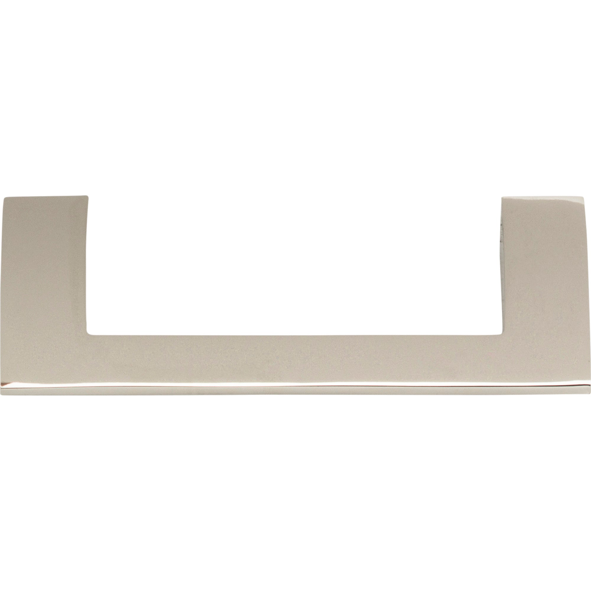 Angled Drop 3 3/4" Center to Center Bar Pull - Polished Nickel