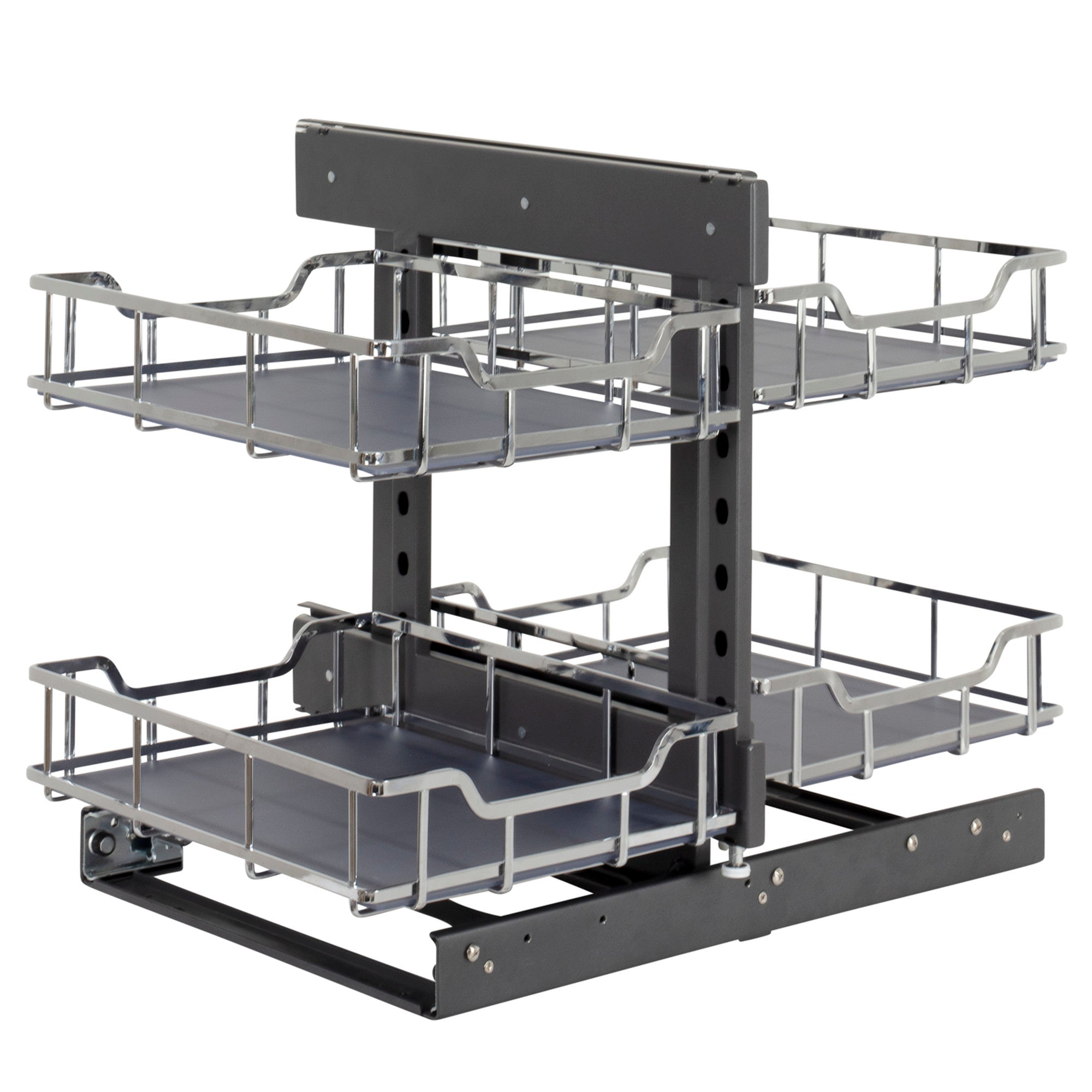 18" Polished Chrome STORAGE WITH STYLE® Blind Corner Organizer