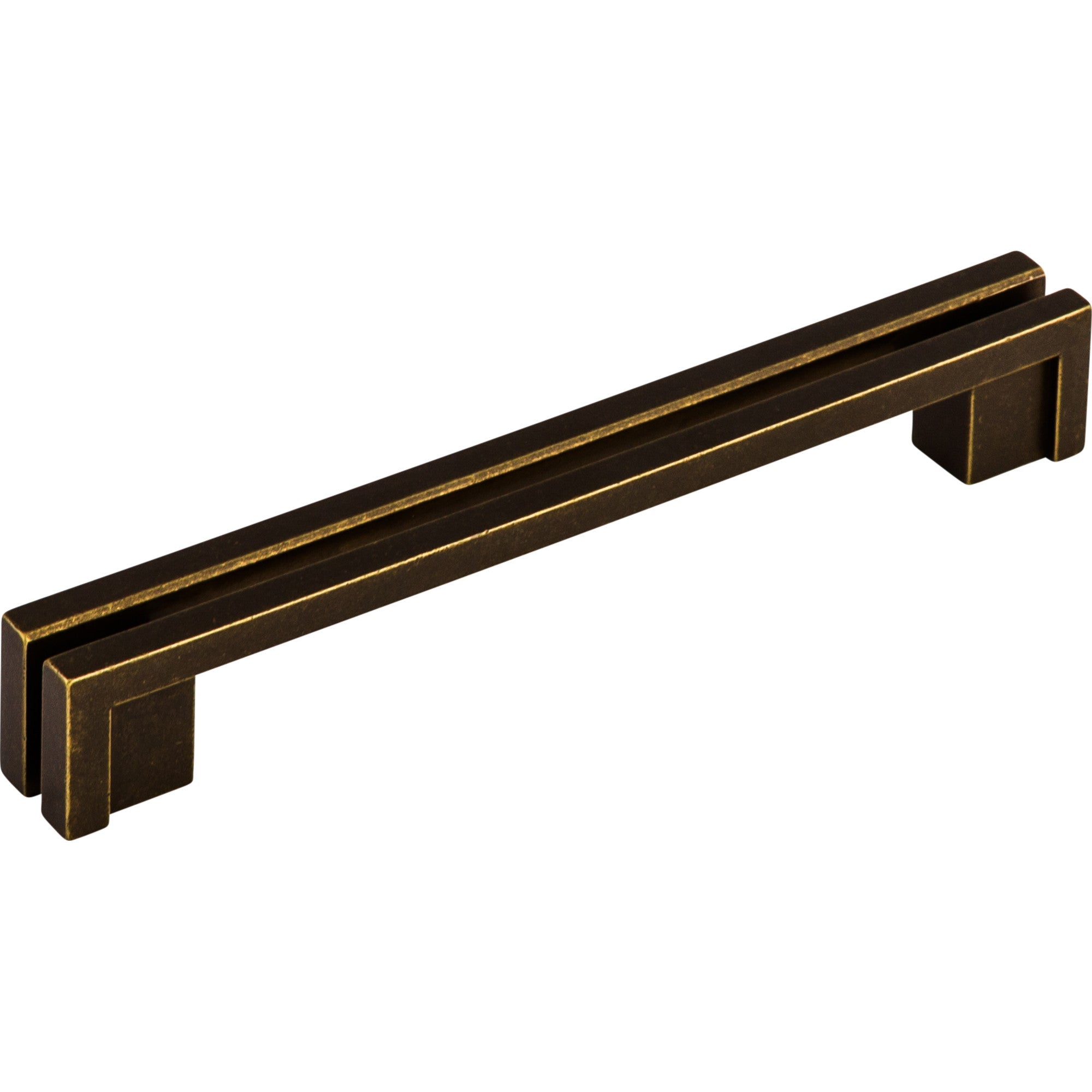 Flat Rail 5" Center to Center Bar Pull - German Bronze